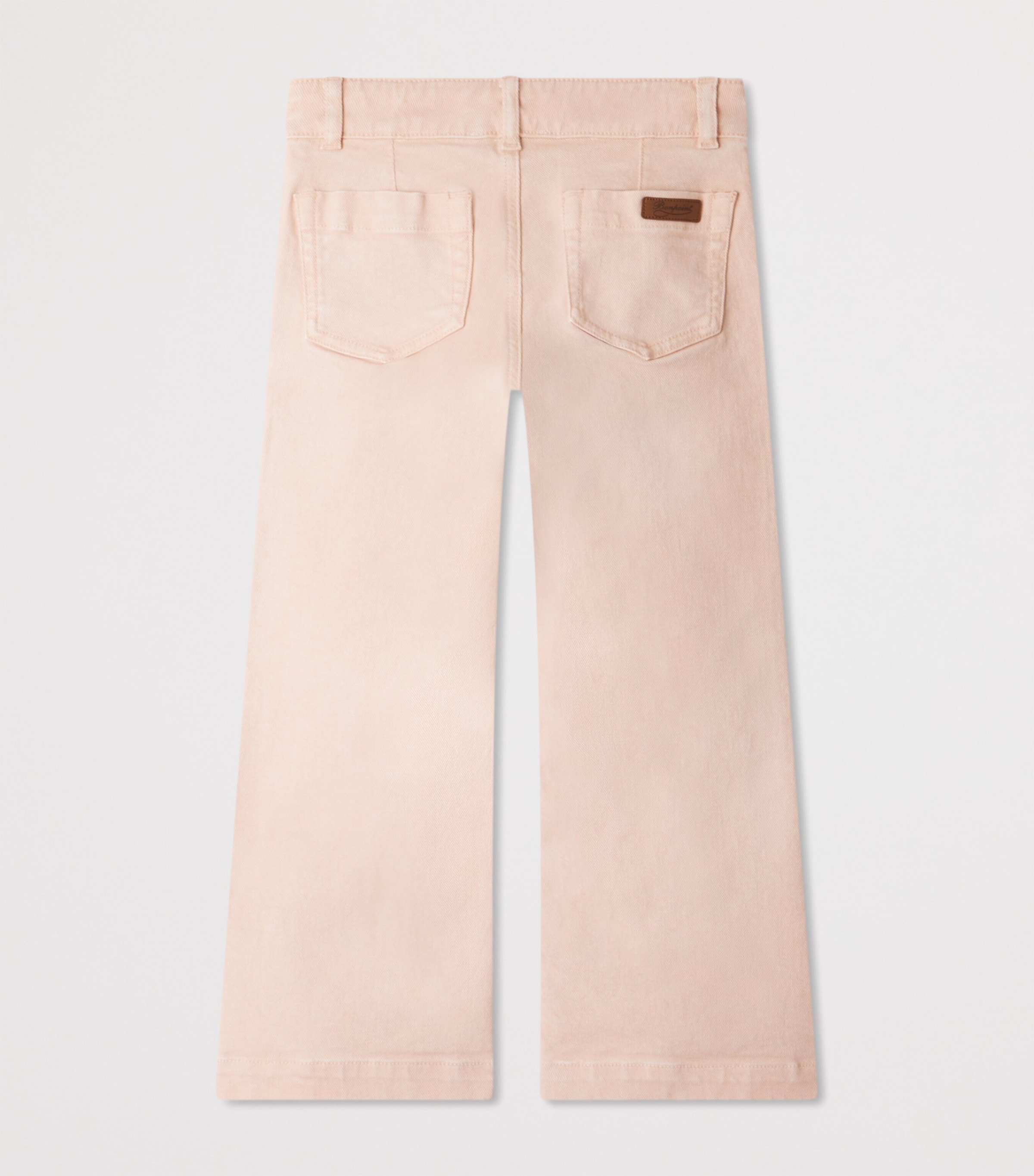 Organic Cotton Flared Gersande Trousers (10-14 Years) ROSE PALE Image 2