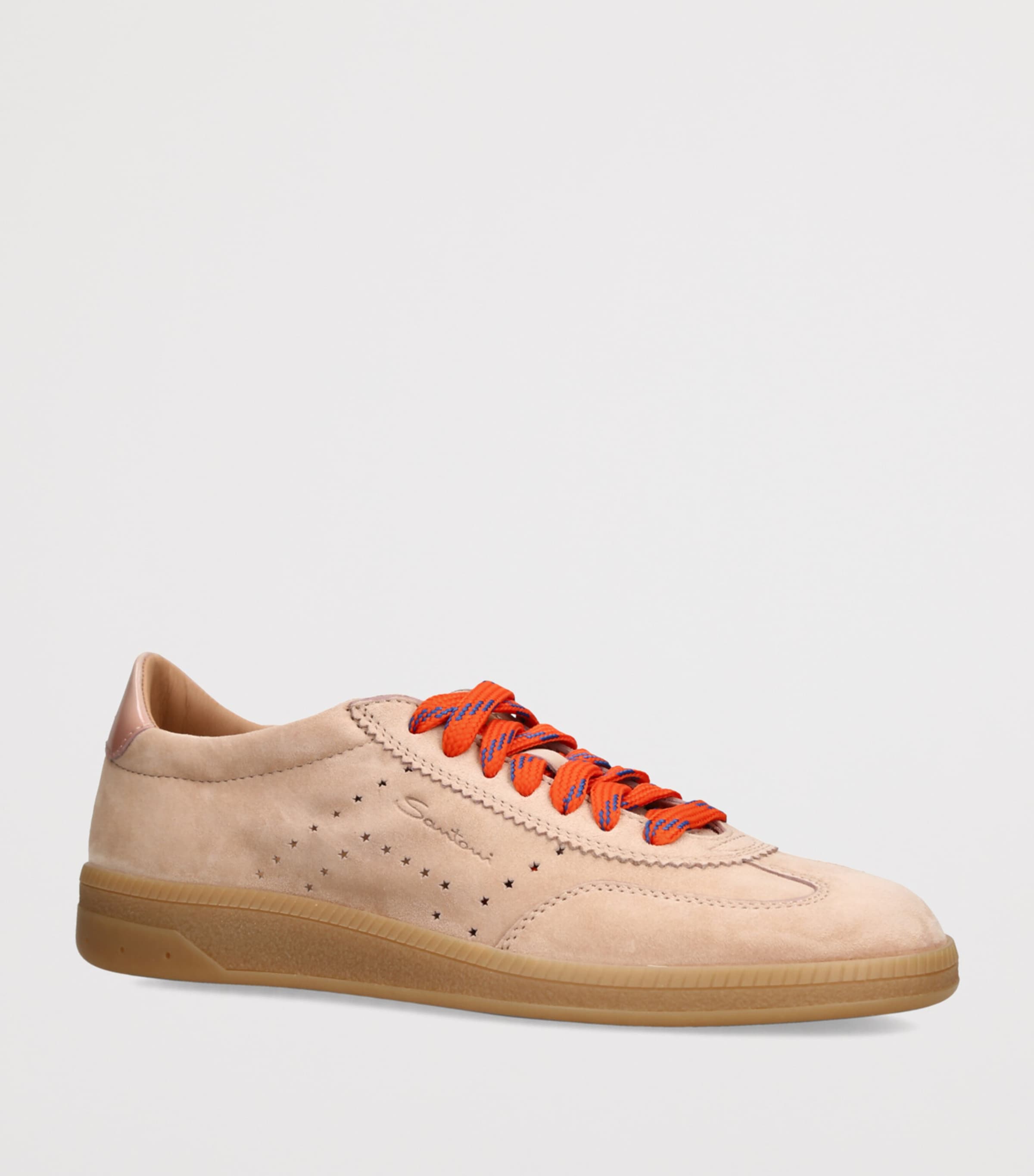 Santoni Pink Suede Oly Pulse Sneakers | Harrods RS