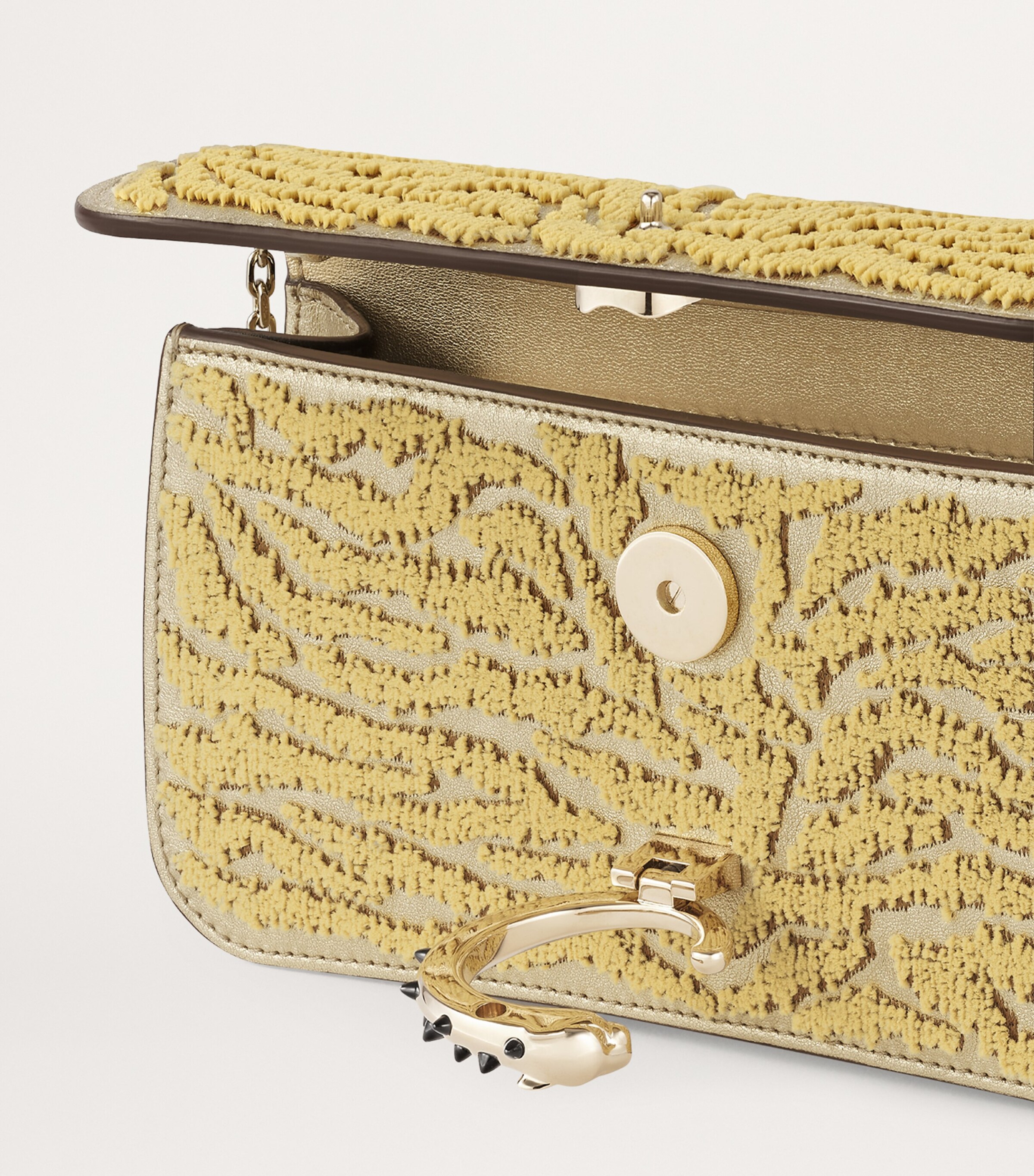 Cartier Mini Embroidered Panthère de Cartier Cross-Body Bag Golden Image 4