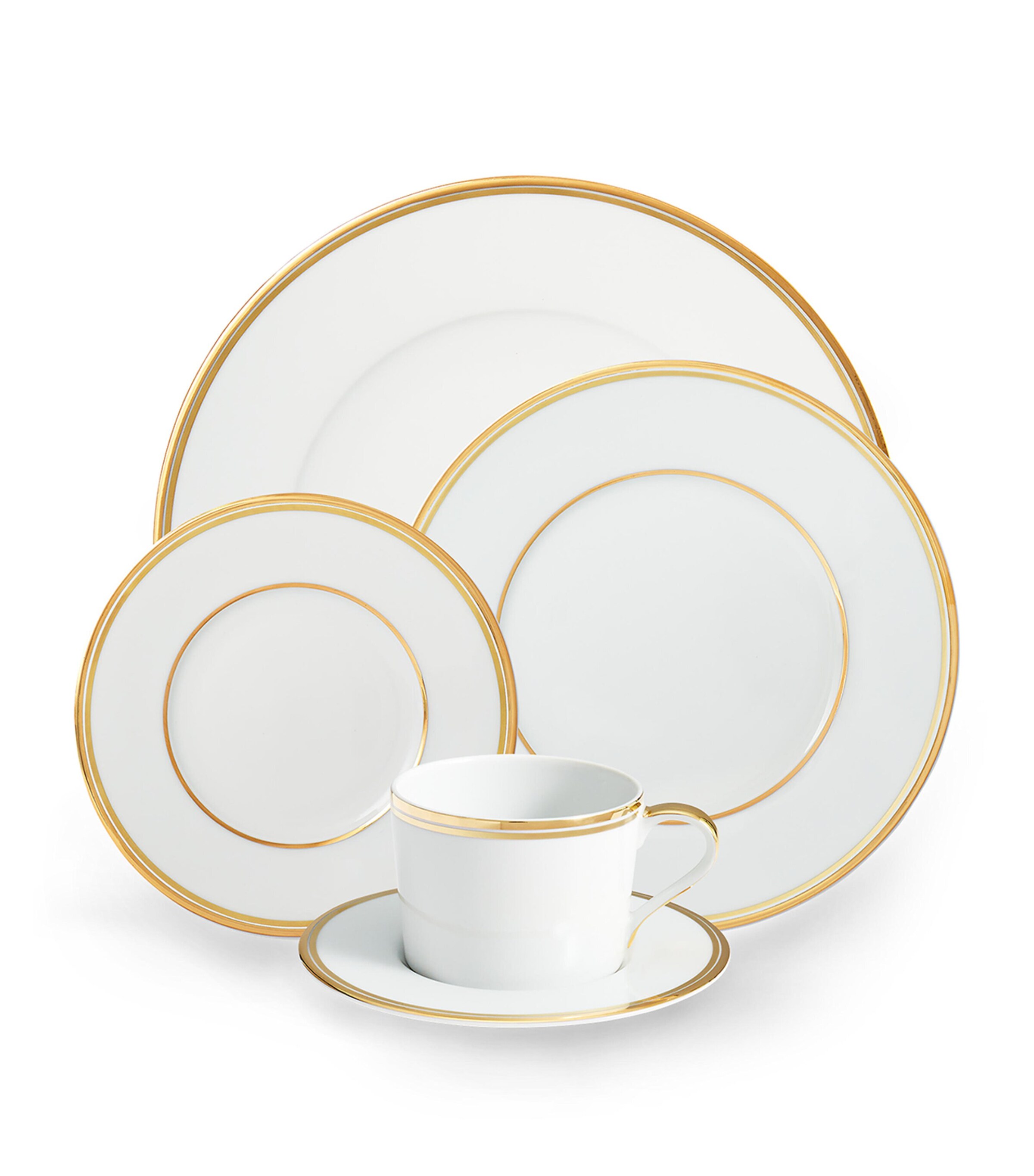 Wilshire Salad Plate (22cm) GOLD/WHITE Image 3