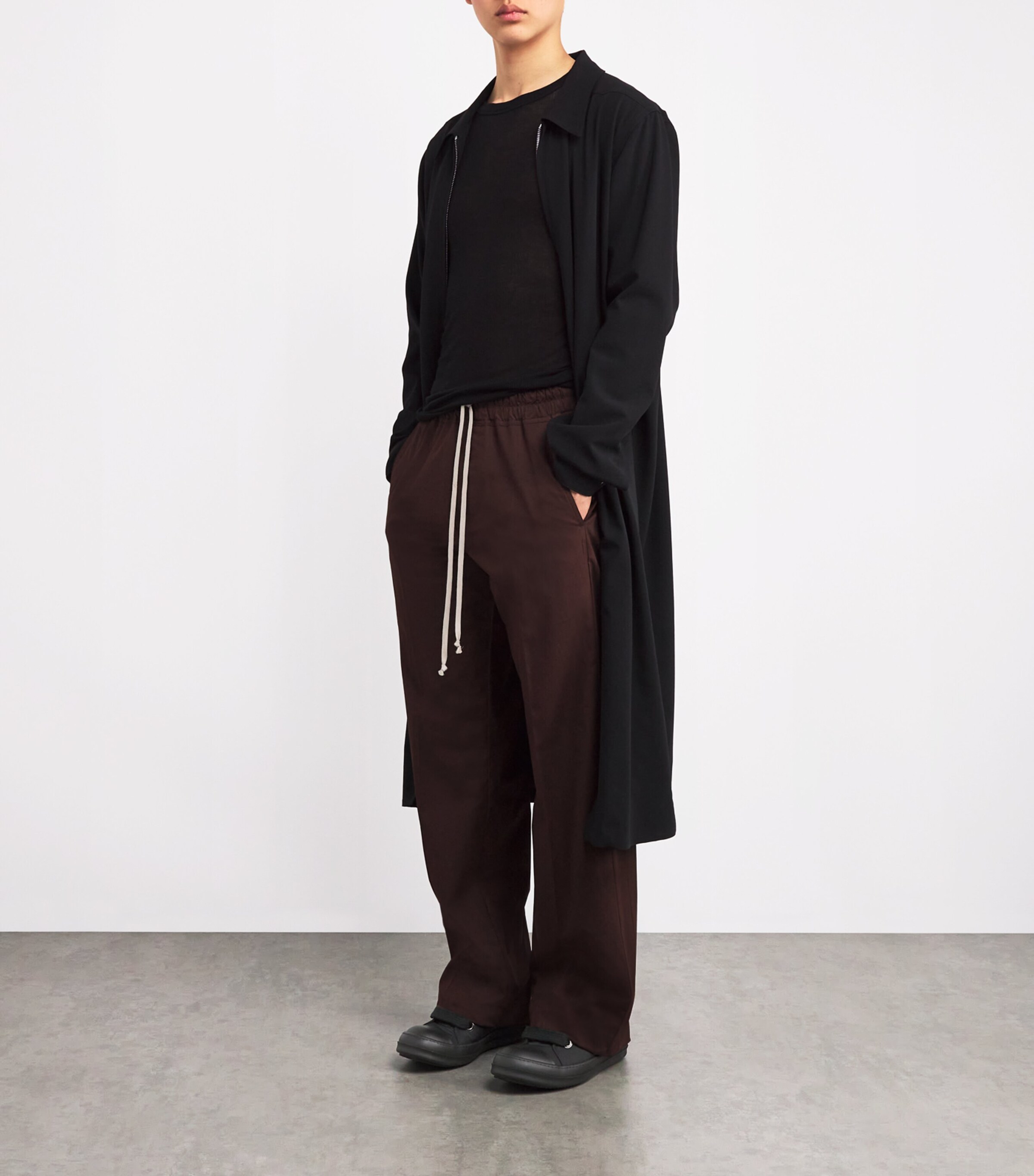 Rick Owens Jumbo-Lace Sneakers Black / Milk Image 6