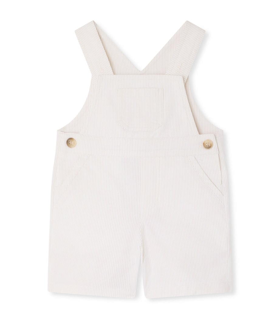 Bonpoint Cotton Farel Dungarees (6-18 Months) Ficelle Image 1