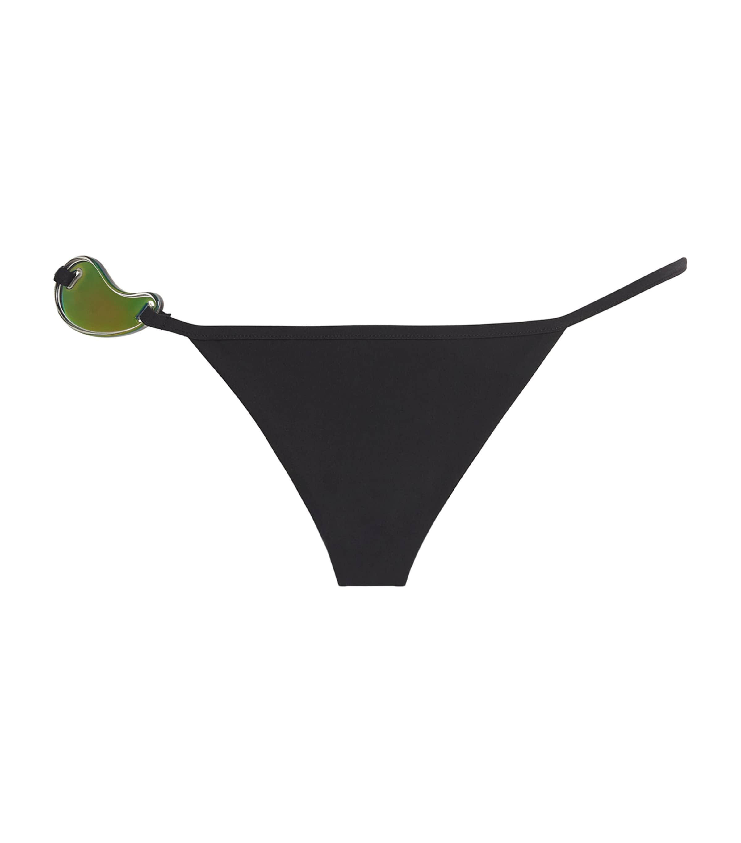 Christopher Esber Moodstone Bikini Bottoms In Black