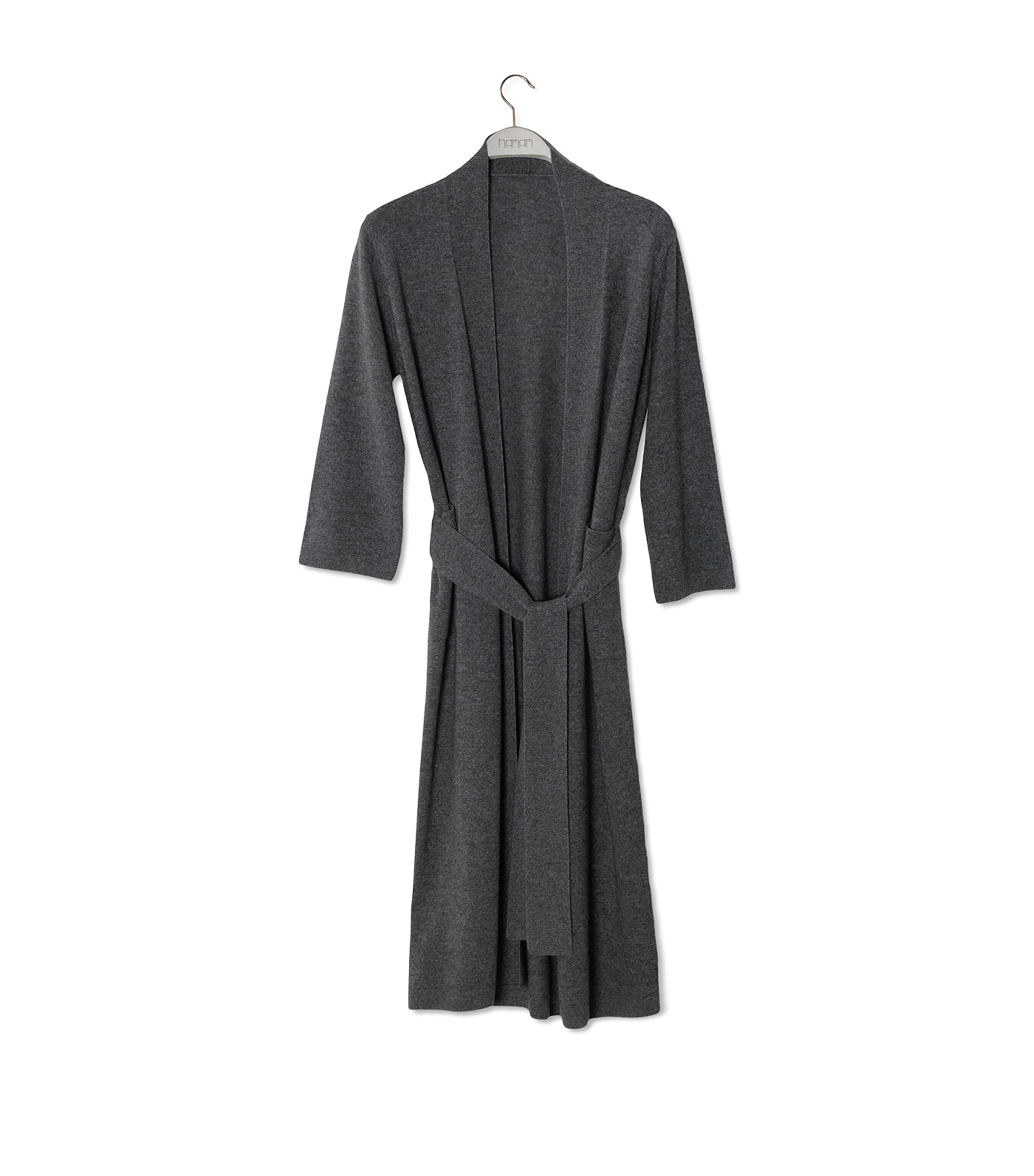 Hamam Cashmere Dressing Gown In Neutral