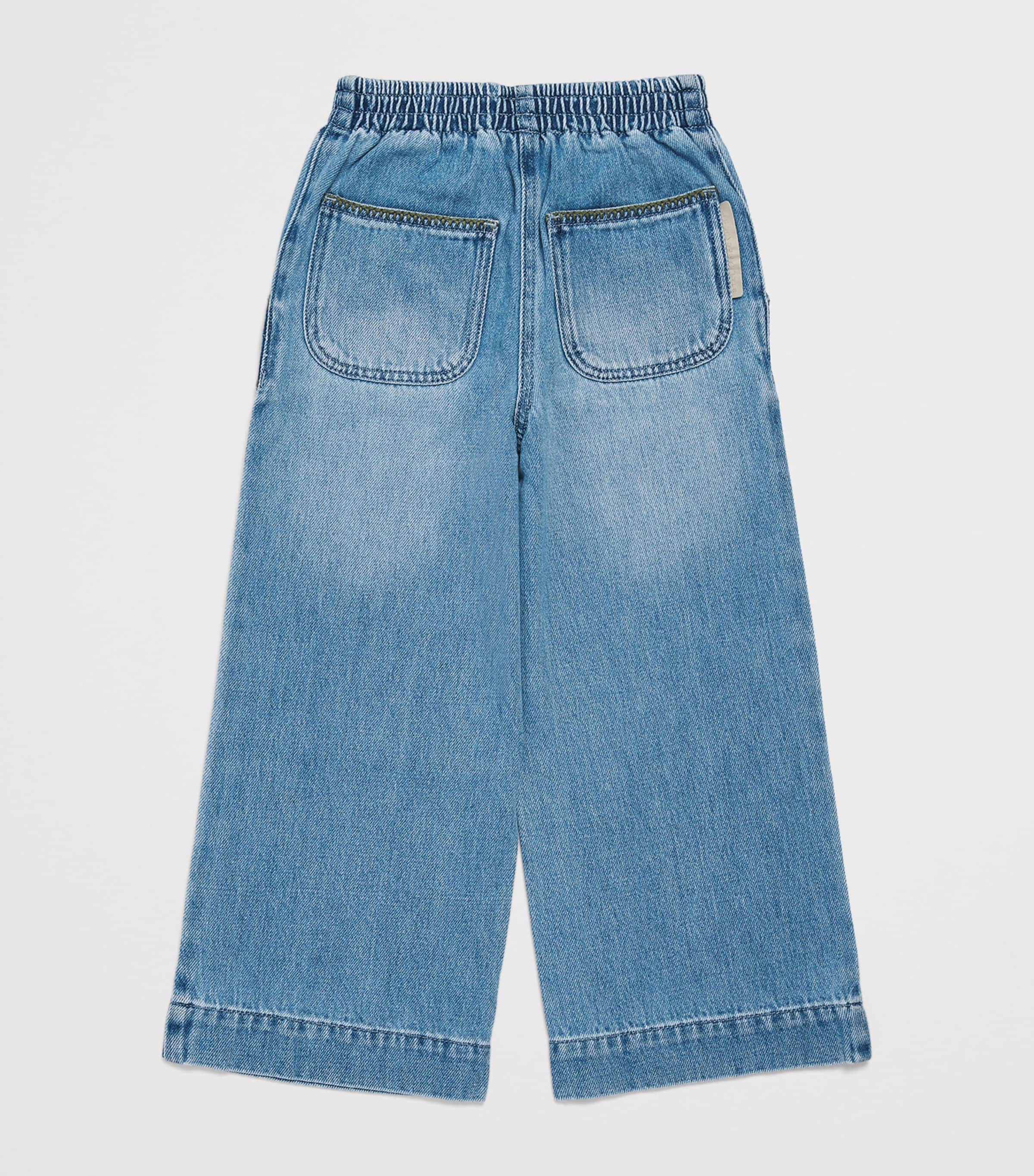 Stella McCartney Kids Embroidered Jeans (3-14 Years) Azure Blue Image 2
