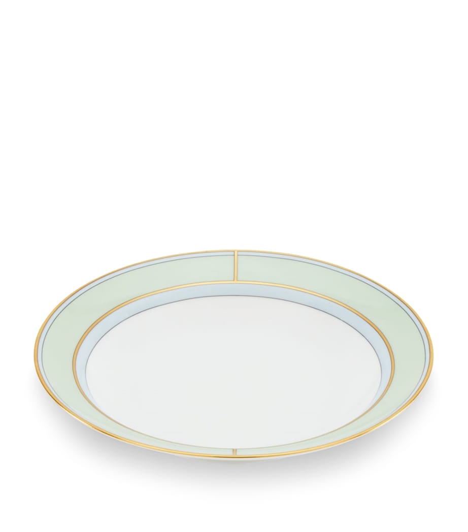 GINORI 1735 Porcelain Colonna Diva Verde Soup Plate (24cm) Image 4