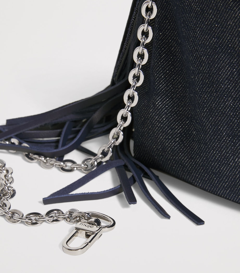 Micro Denim Miss M Shoulder Bag NAVY Image 6