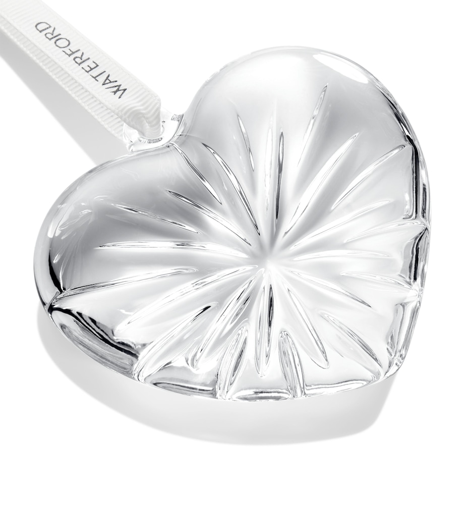 Crystal Heart Tree Decoration CLEAR Image 3