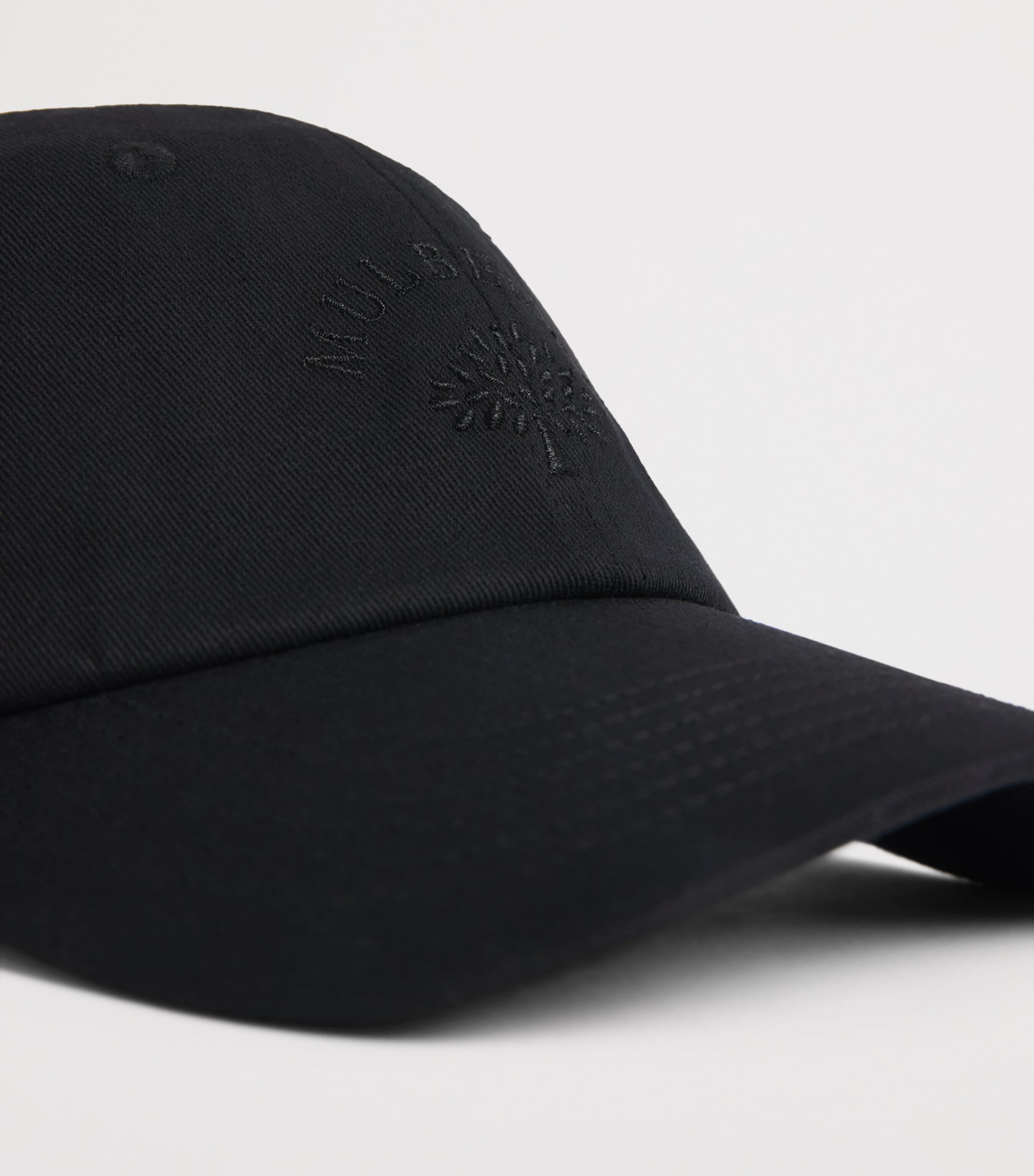 Mulberry Embroidered Logo Cap Black Image 4