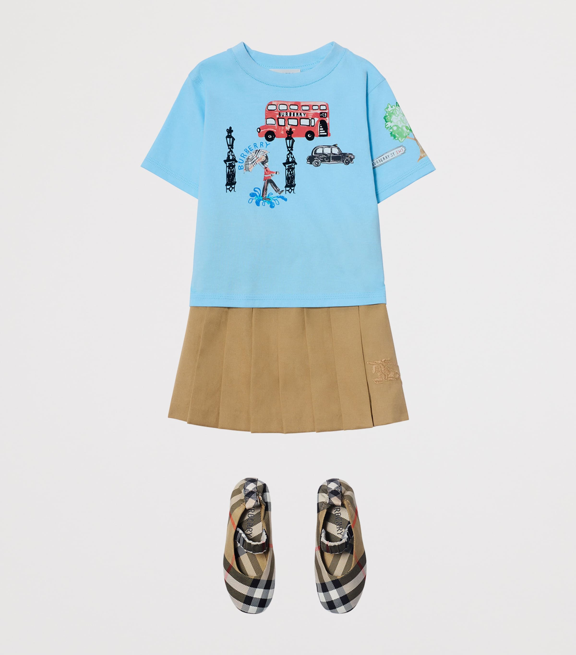 Cotton London T-Shirt (6-24 Months) AZURE BLUE Image 3