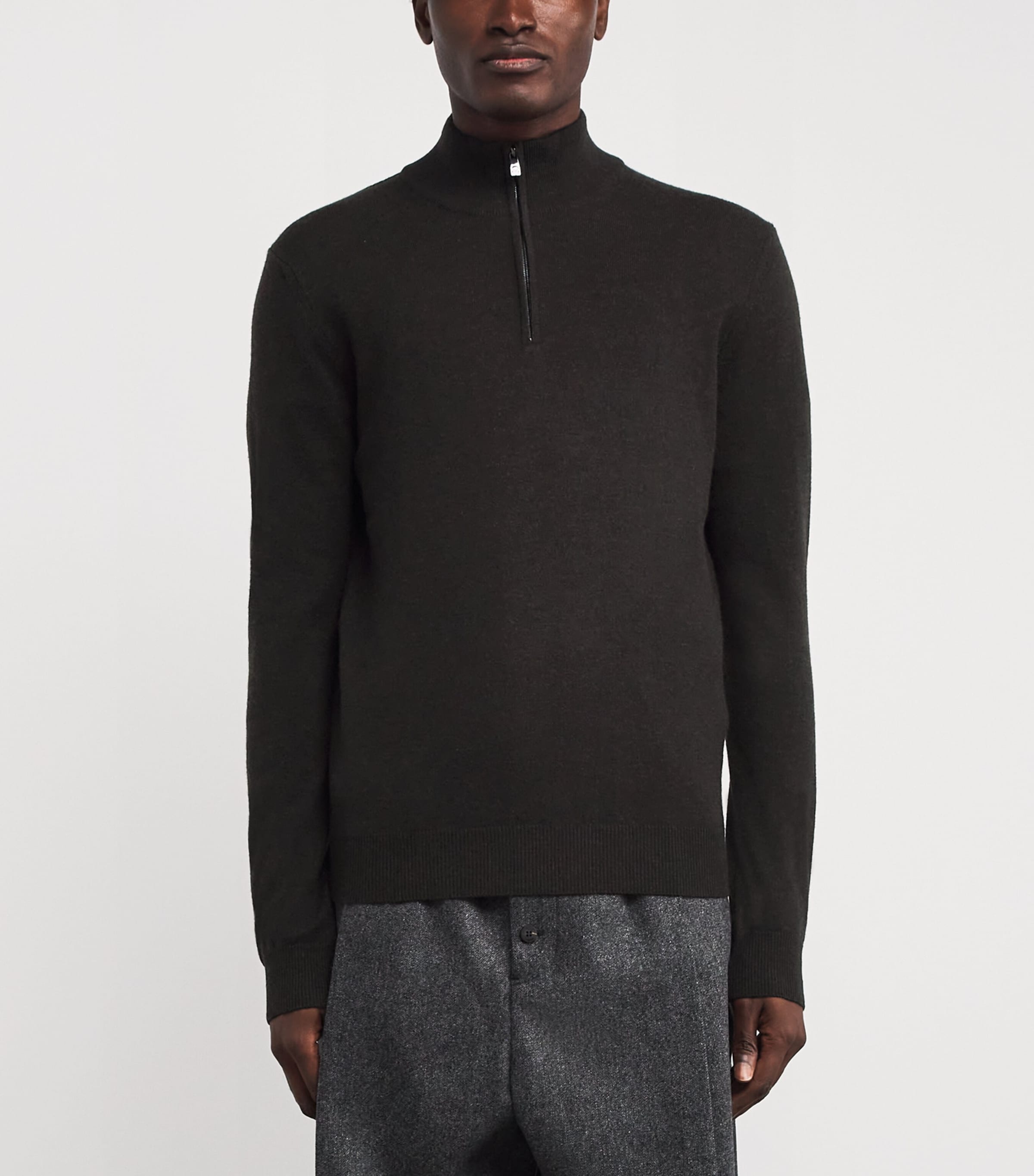 Virgin Wool-Cashmere Sweater 042 BROWN Image 3