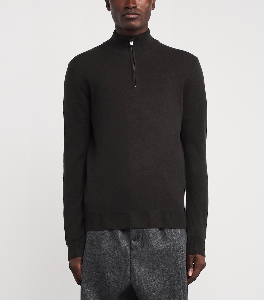 Virgin Wool-Cashmere Sweater 042 BROWN Image 3