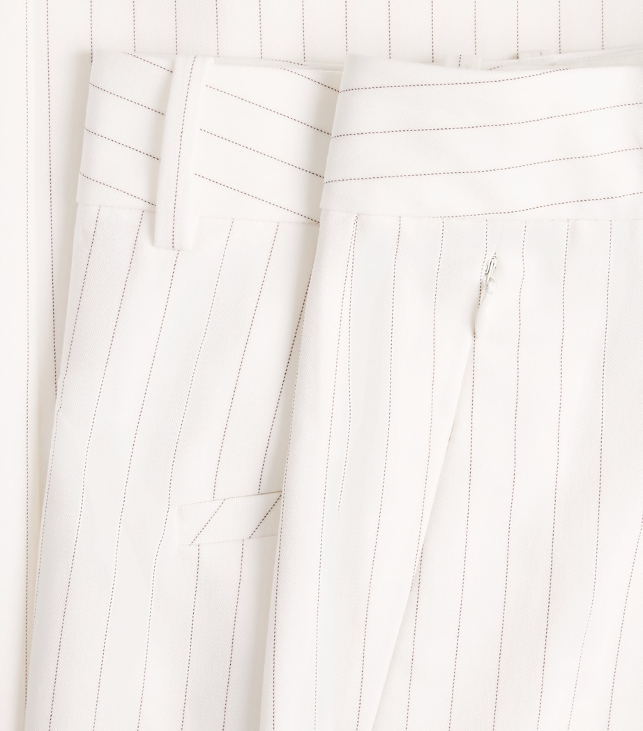 Stripe Essential Suiting Trousers CHESTNUT PIN STRIPE Image 5