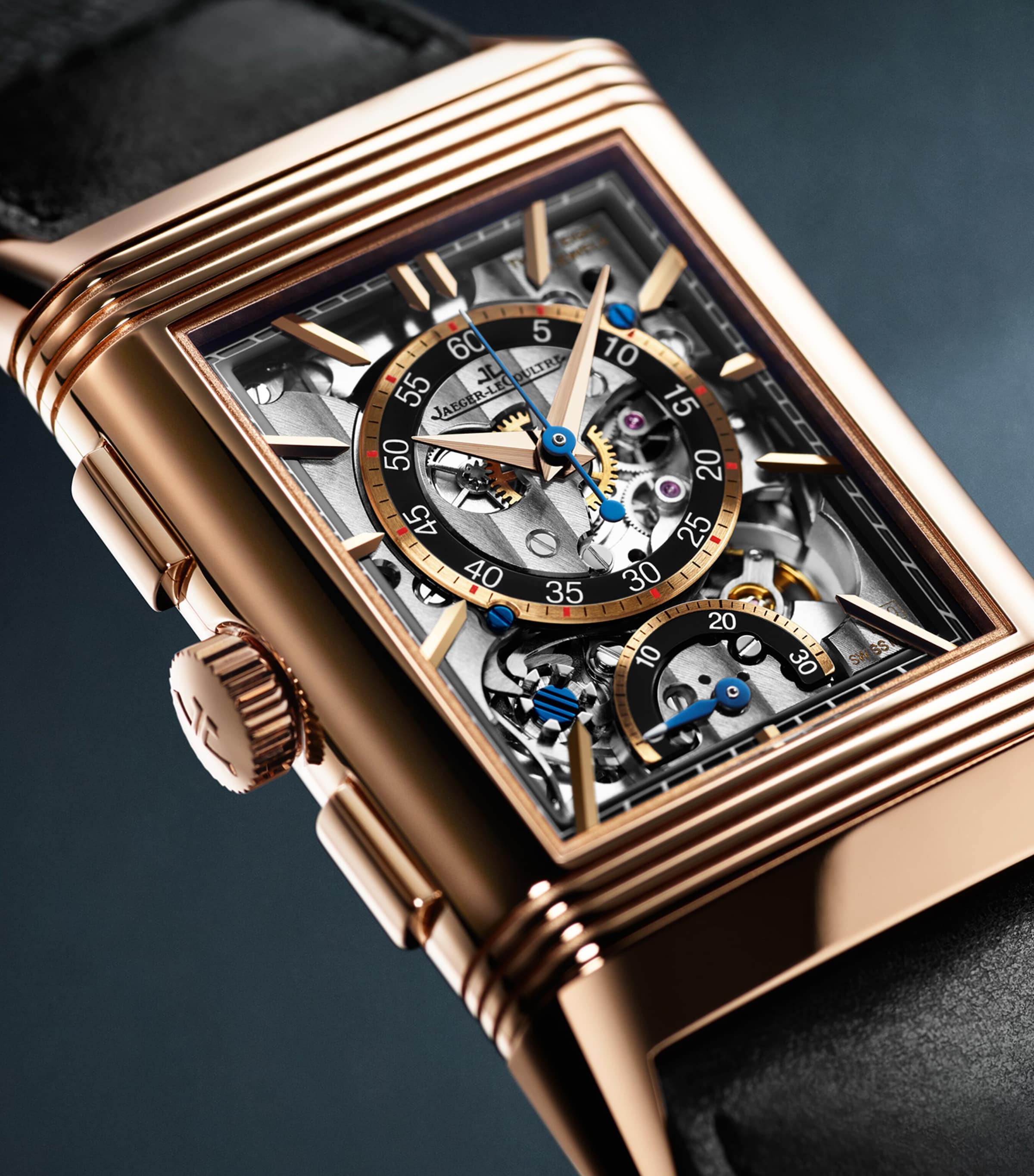 Jaeger-LeCoultre Pink Gold Reverso Tribute Duoface Watch 30mm Pink Gold Image 4