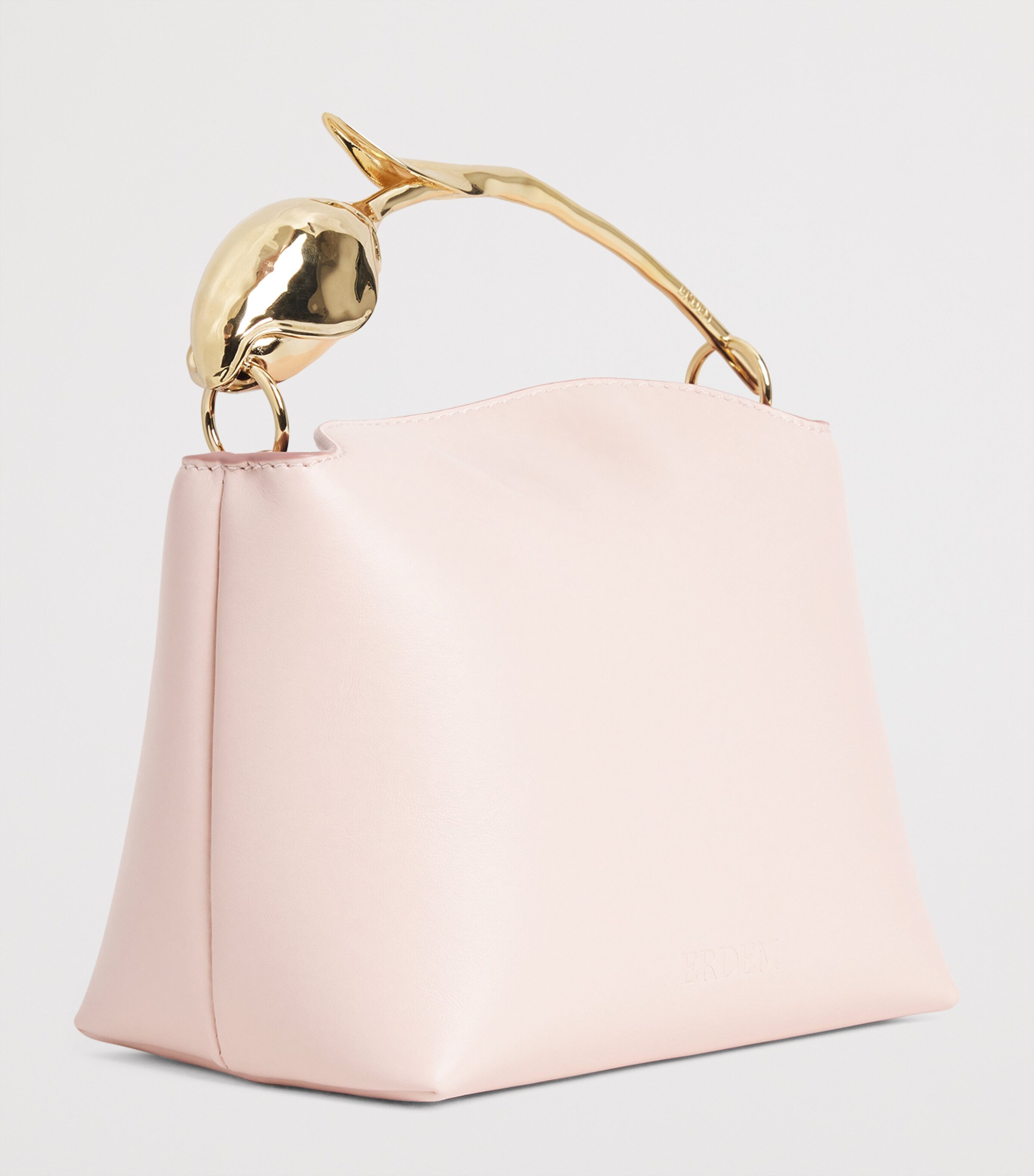 Erdem Mini Leather Bloom Top-Handle Bag Blush Image 3