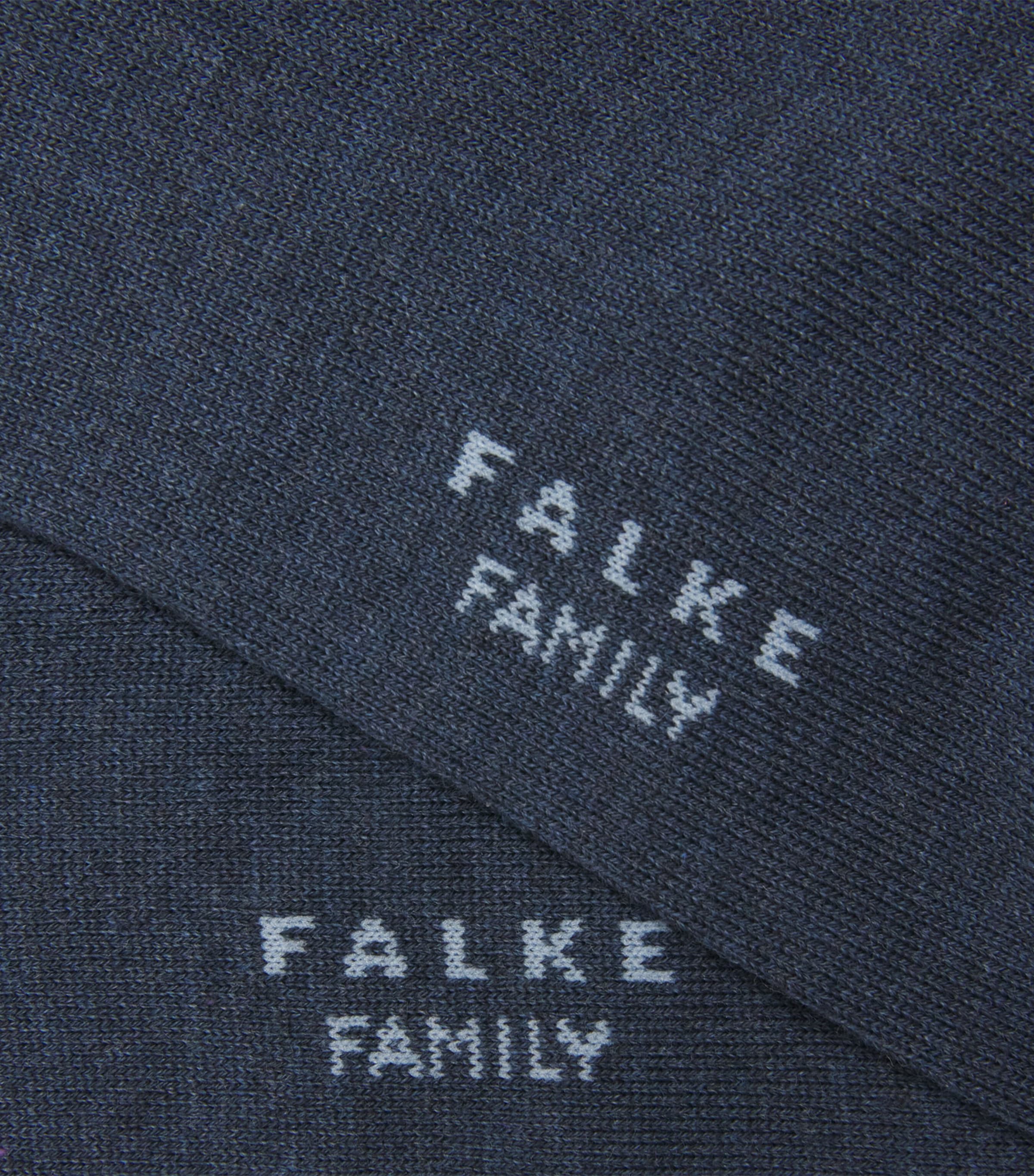 Falke Mens Family Trainer Socks Navy Mel Image 2