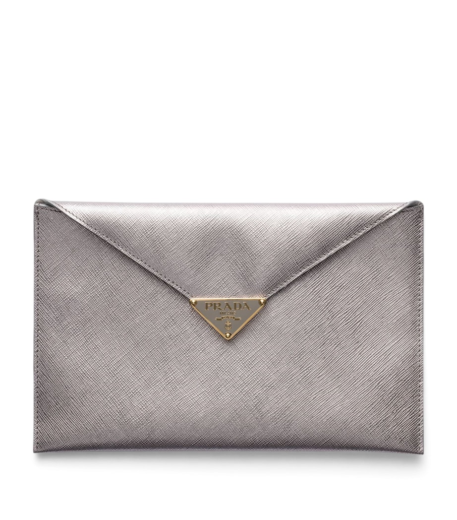 Saffiano Leather Envelope Clutch Bag F0135 Image 1