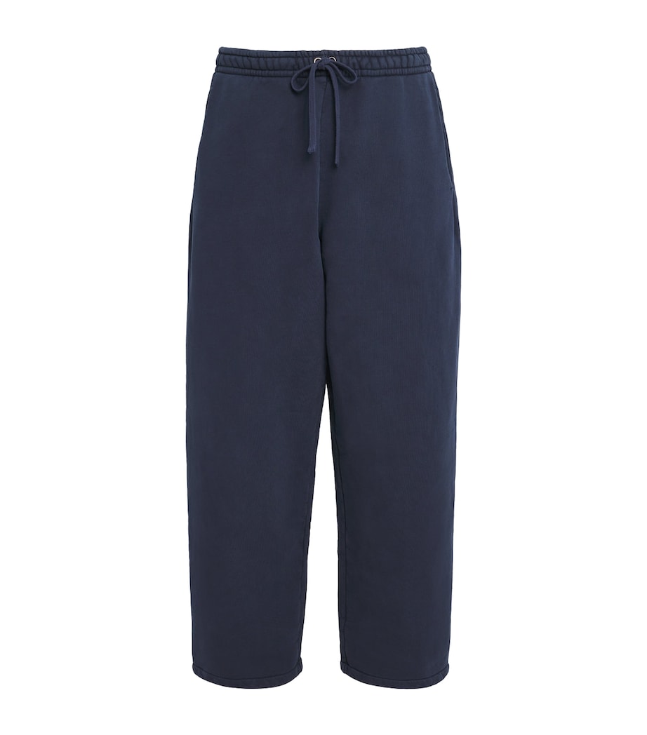Cotton Fleece Cuffed Sweatpants NAVY Image 1