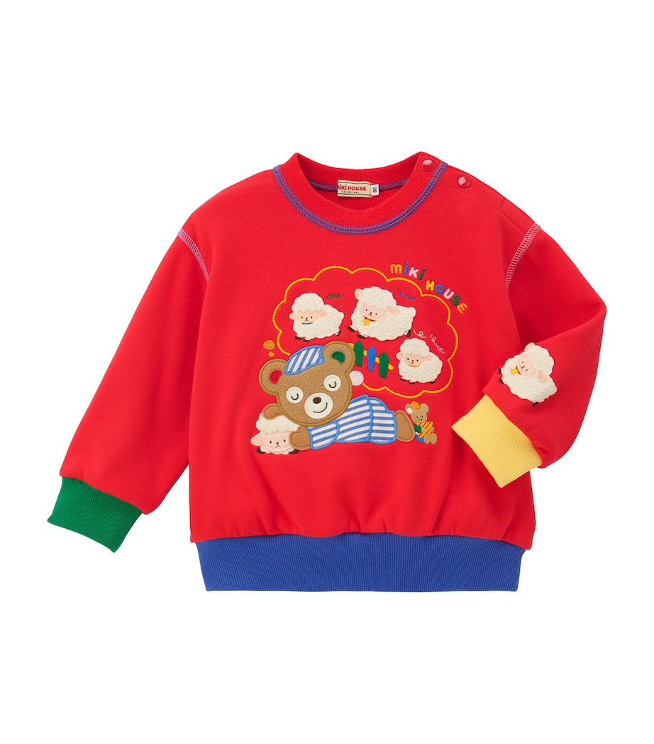 Miki House Cotton Appliqué Sweatshirt (2-4 Years) Image 1
