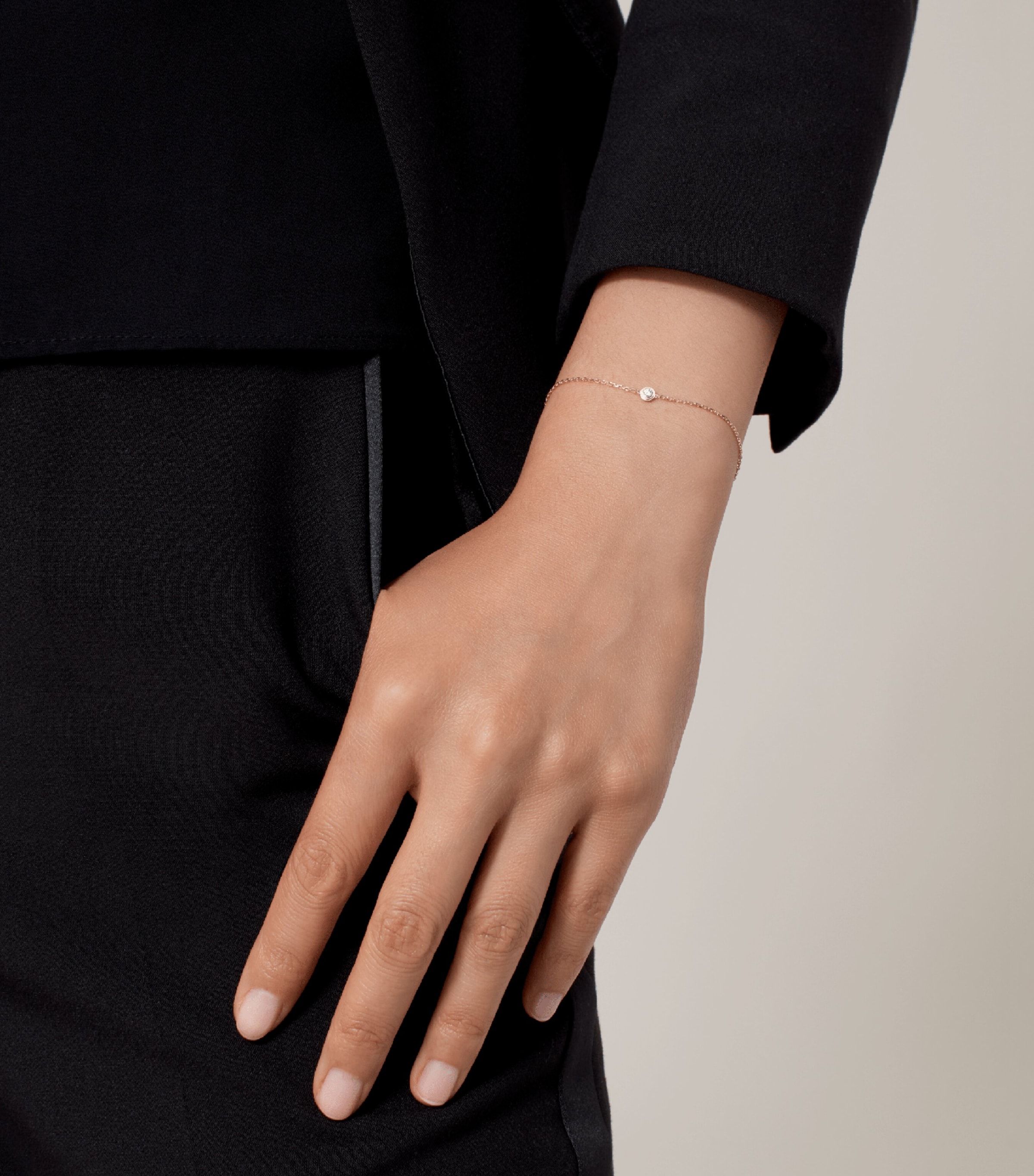 Extra-Small Rose Gold and Diamond Cartier d'Amour Bracelet ROSE GOLD Image 2