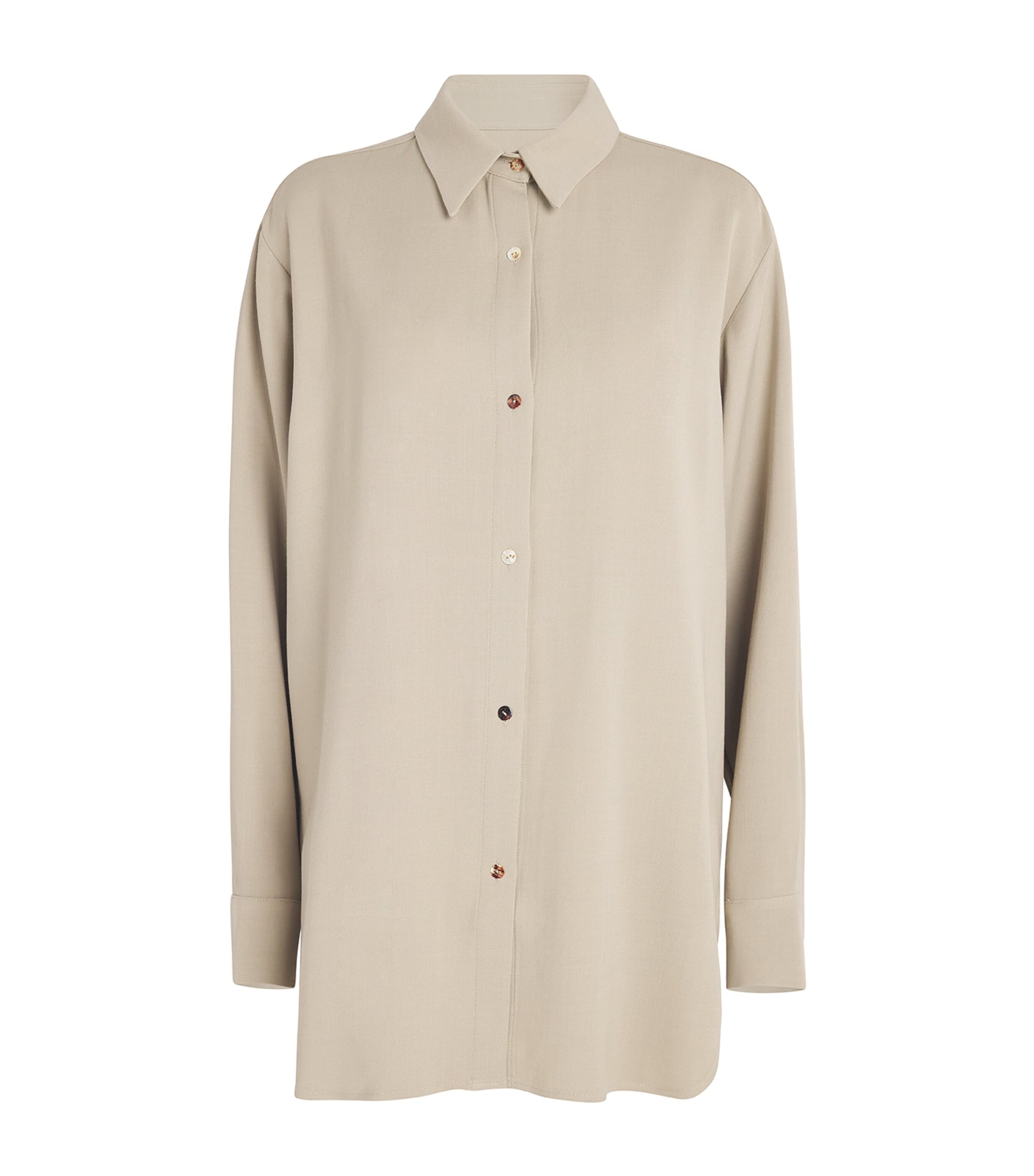 Shop Tove Wool-blend Rumer Shirt In Beige