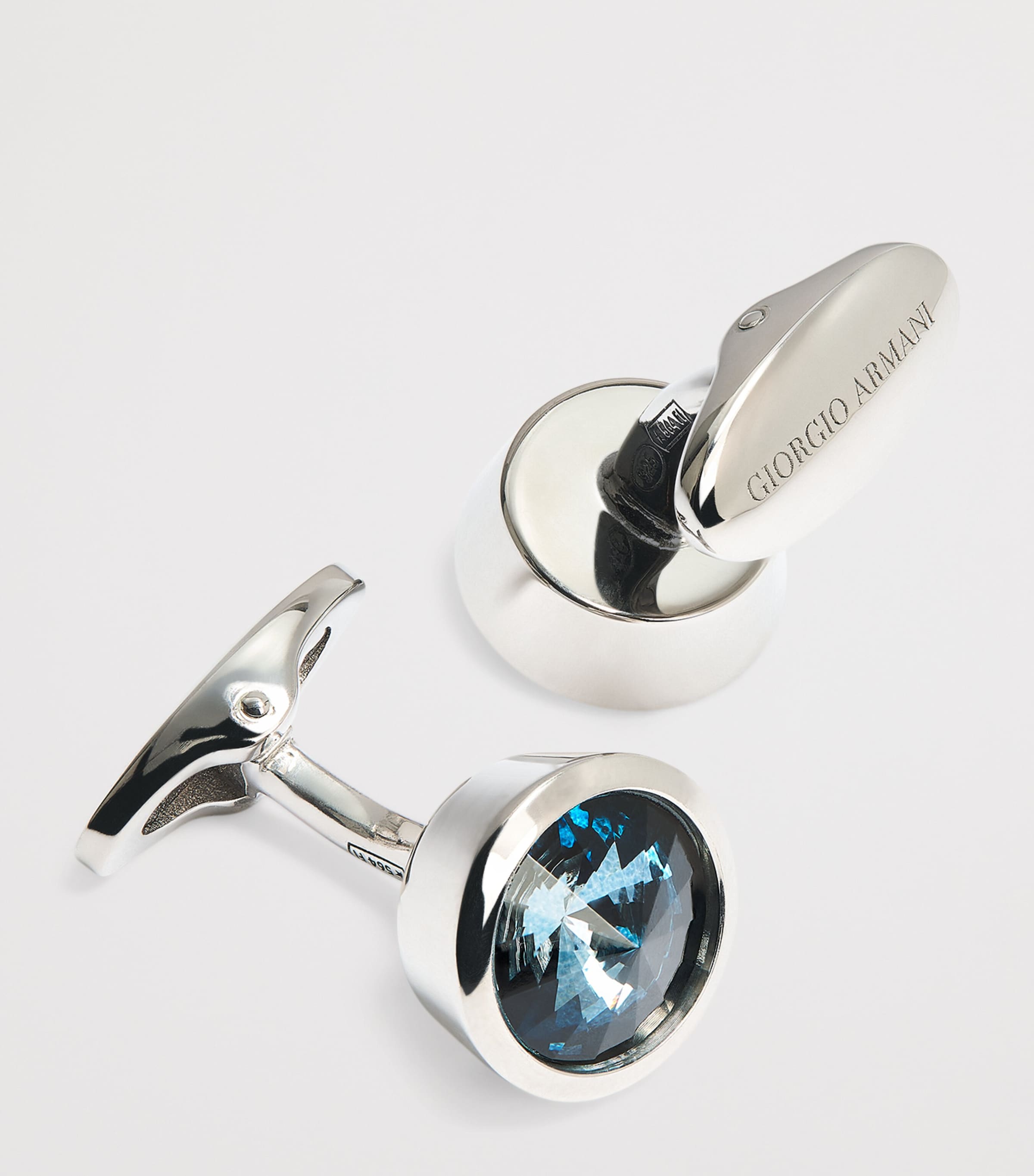 Sterling Silver Embellished Cufflinks U9266 Image 5