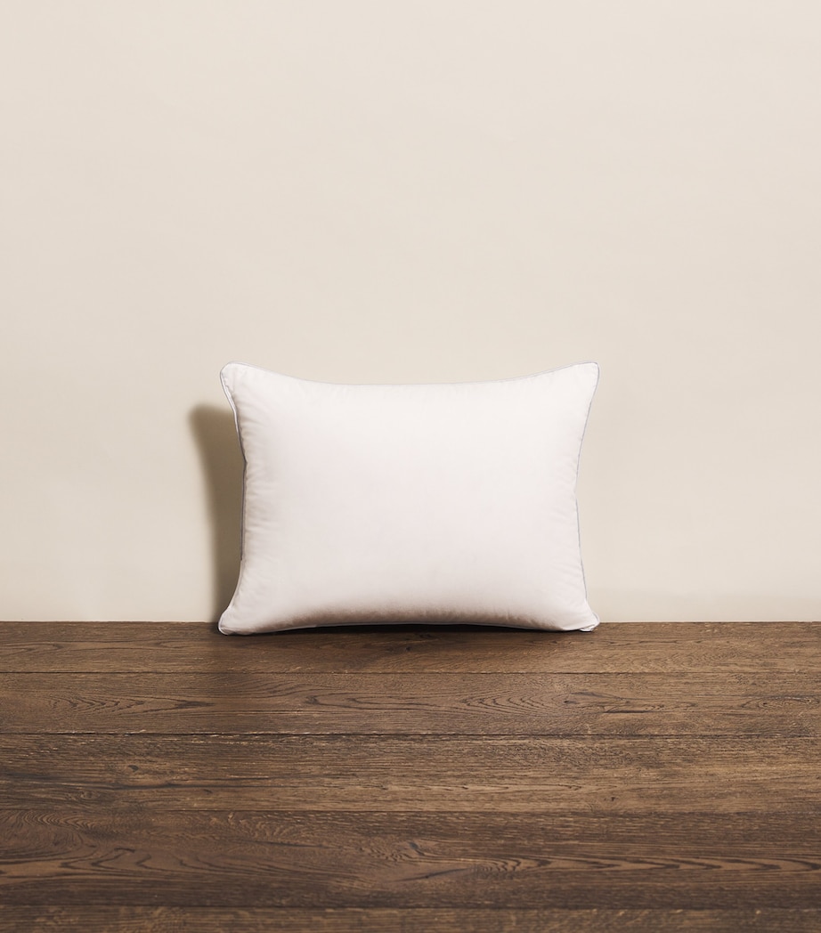 Down Travel Pillow with Cover (30cm x 40cm) WHITE Image 1