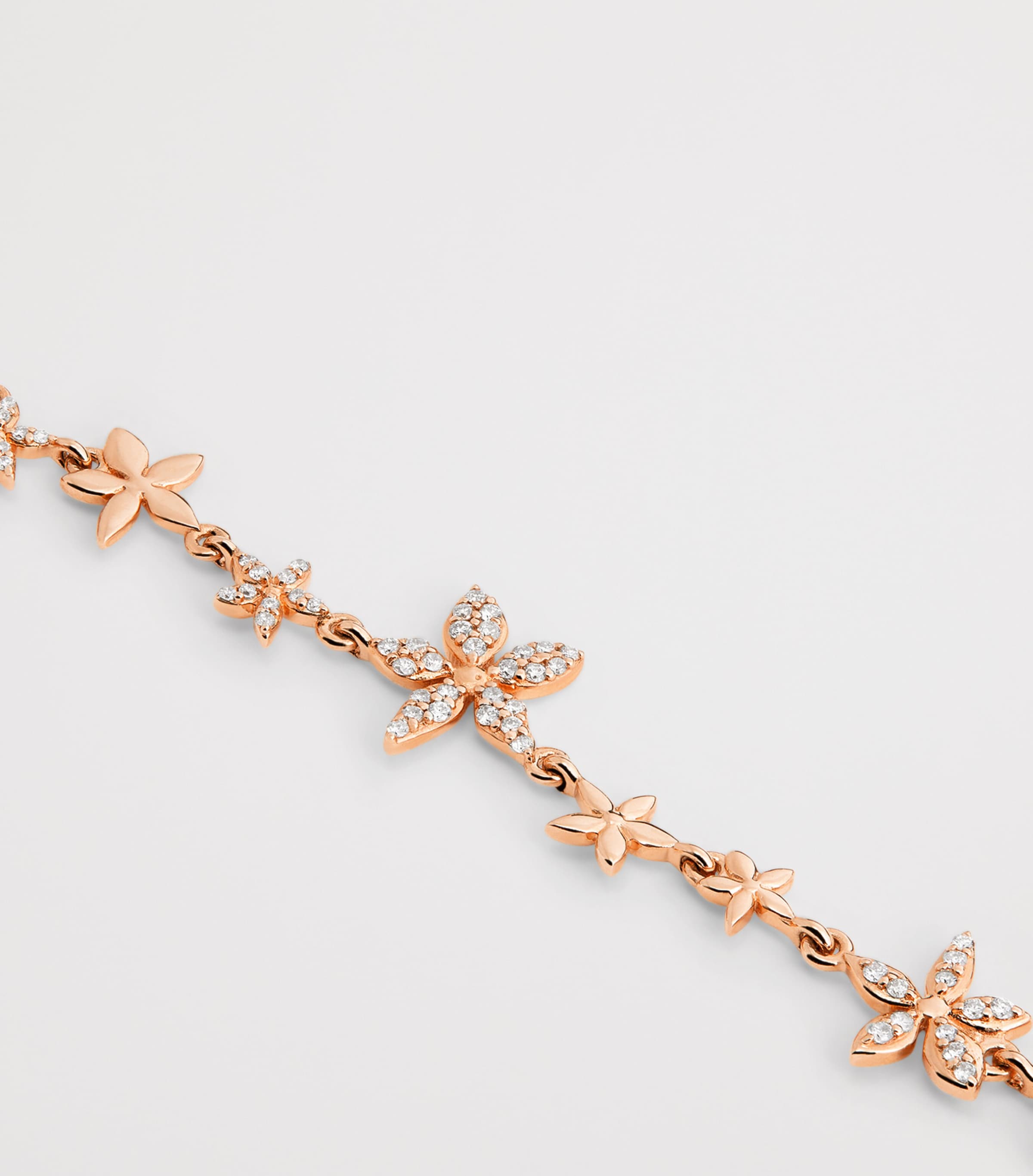 Rose Gold and Diamond Apple Seed Bracelet ROSE GOLD Image 3