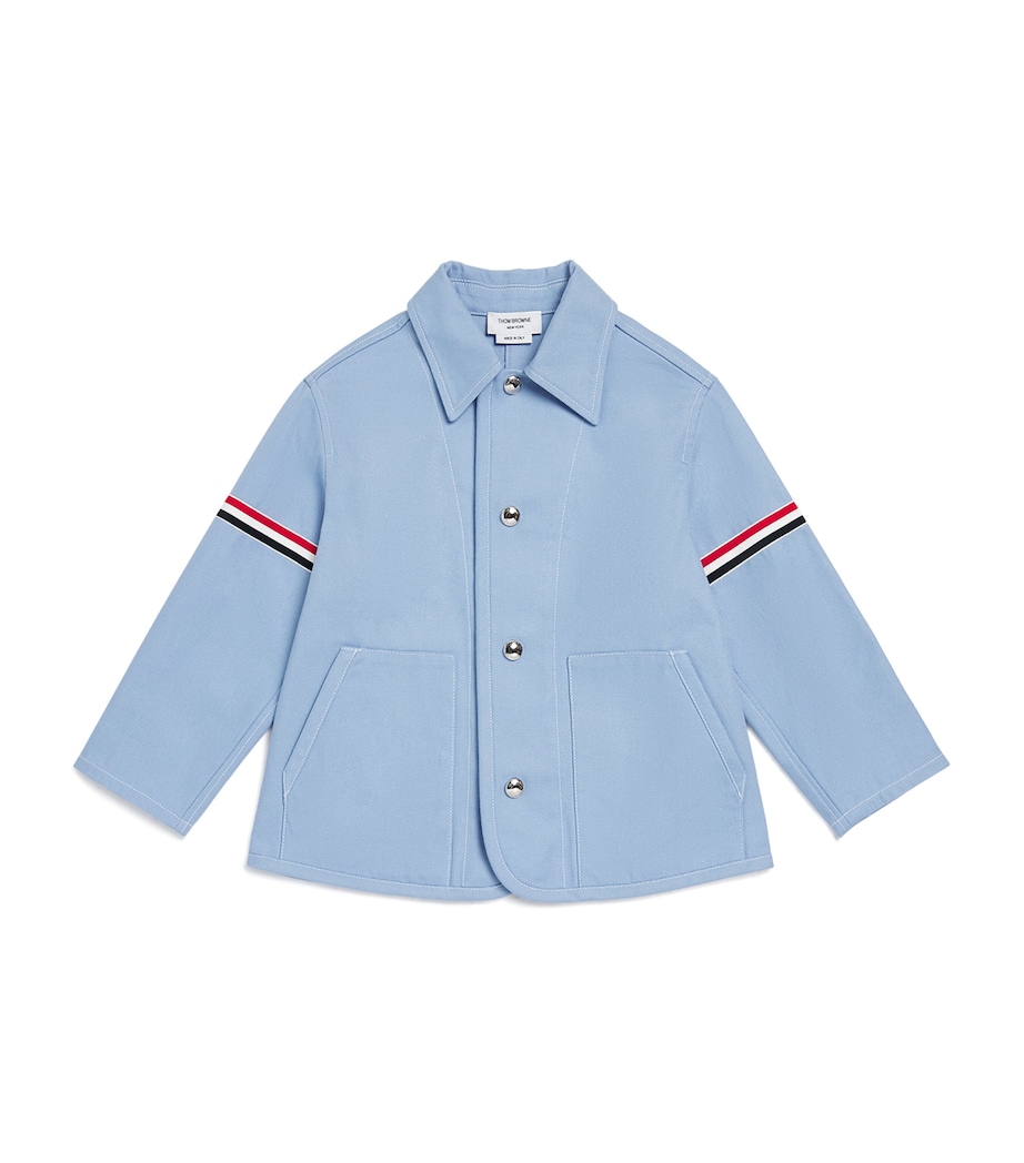 Cotton Canvas Jacket (2-12 Years) LIGHT BLUE Image 1