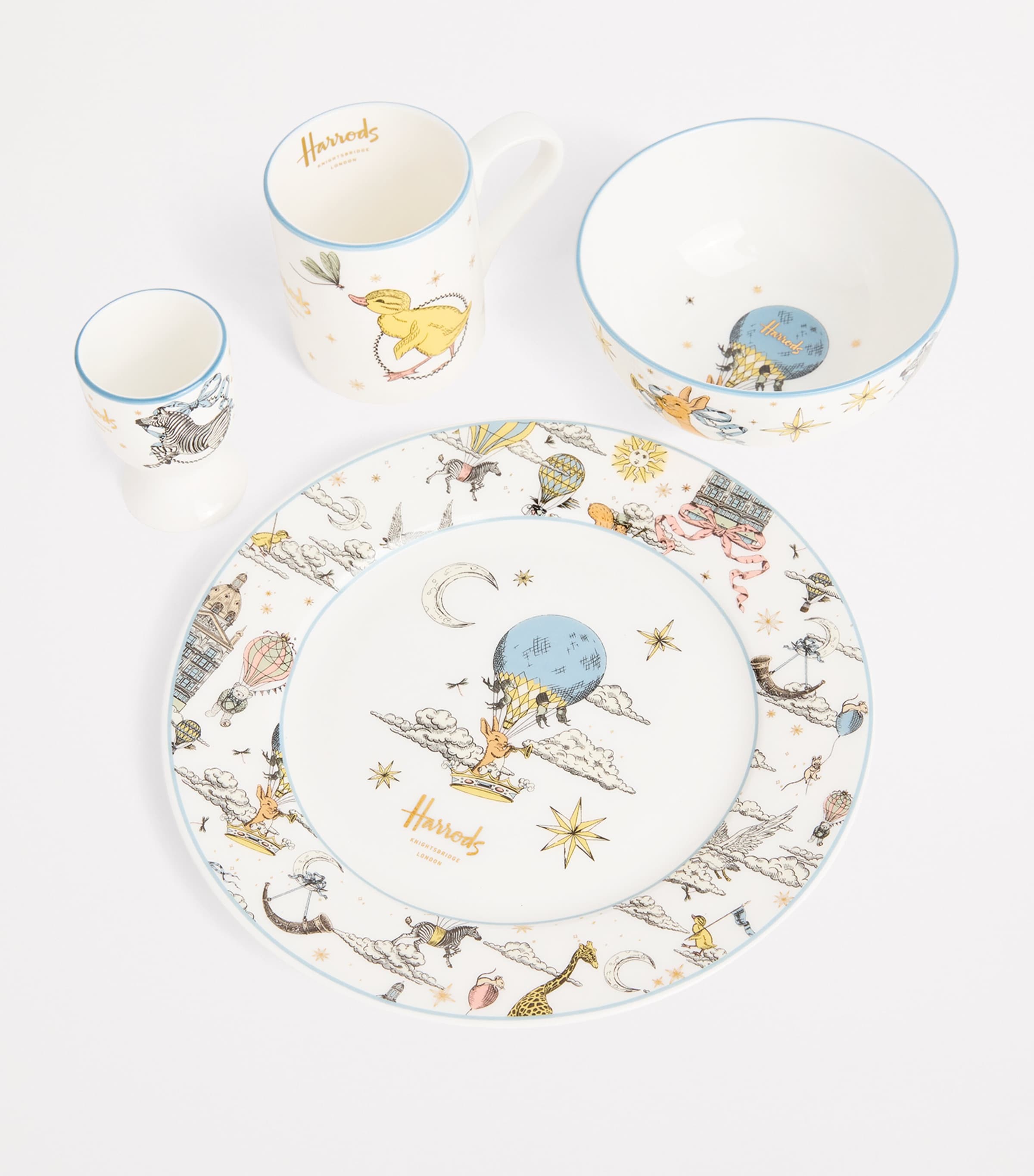 Balloon Print 4-Piece Breakfast Set MULTI Image 3