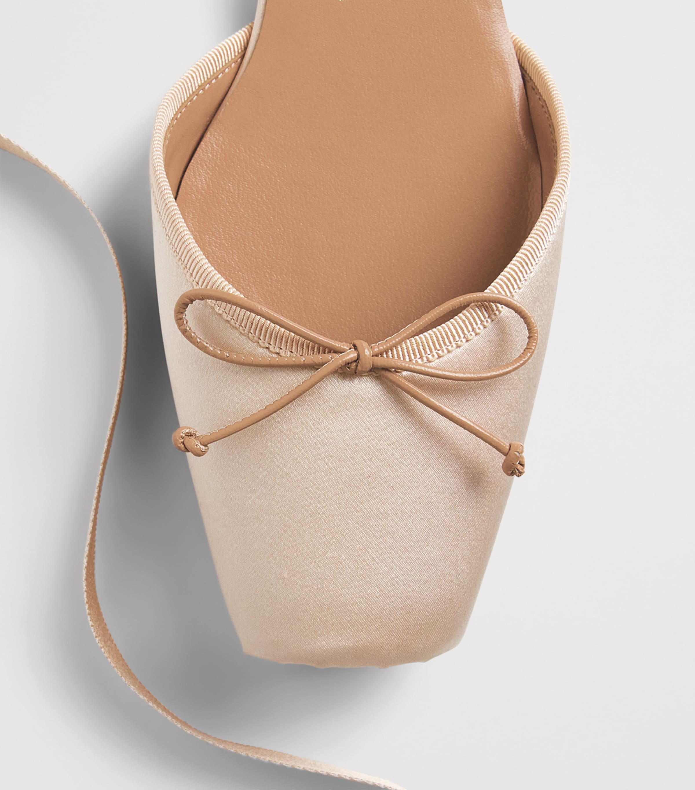 Christian Louboutin Cassia Lace-Up Satin Ballet Flats Image 6