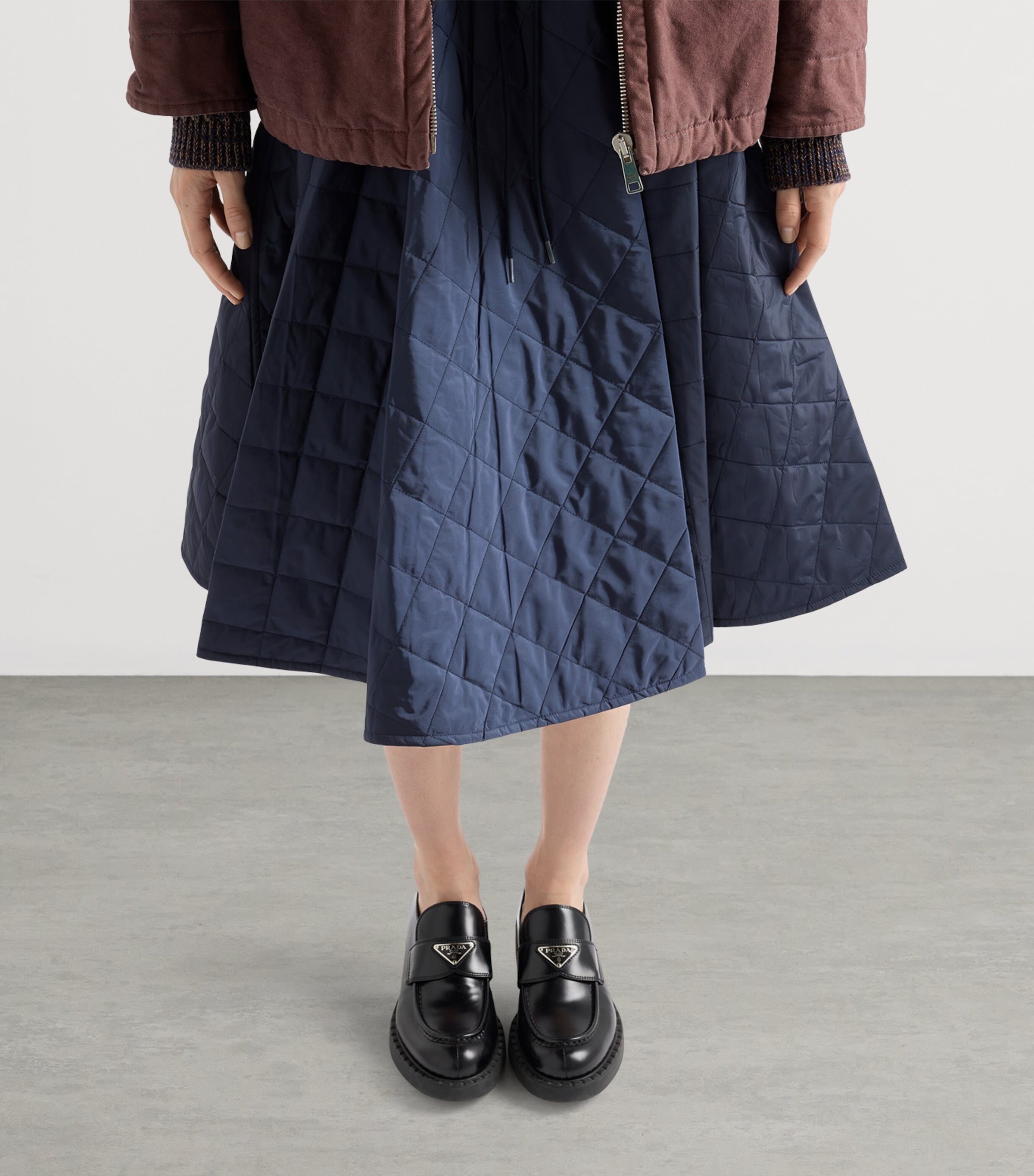 Re-Nylon Midi Circle Skirt F0AIN Image 4