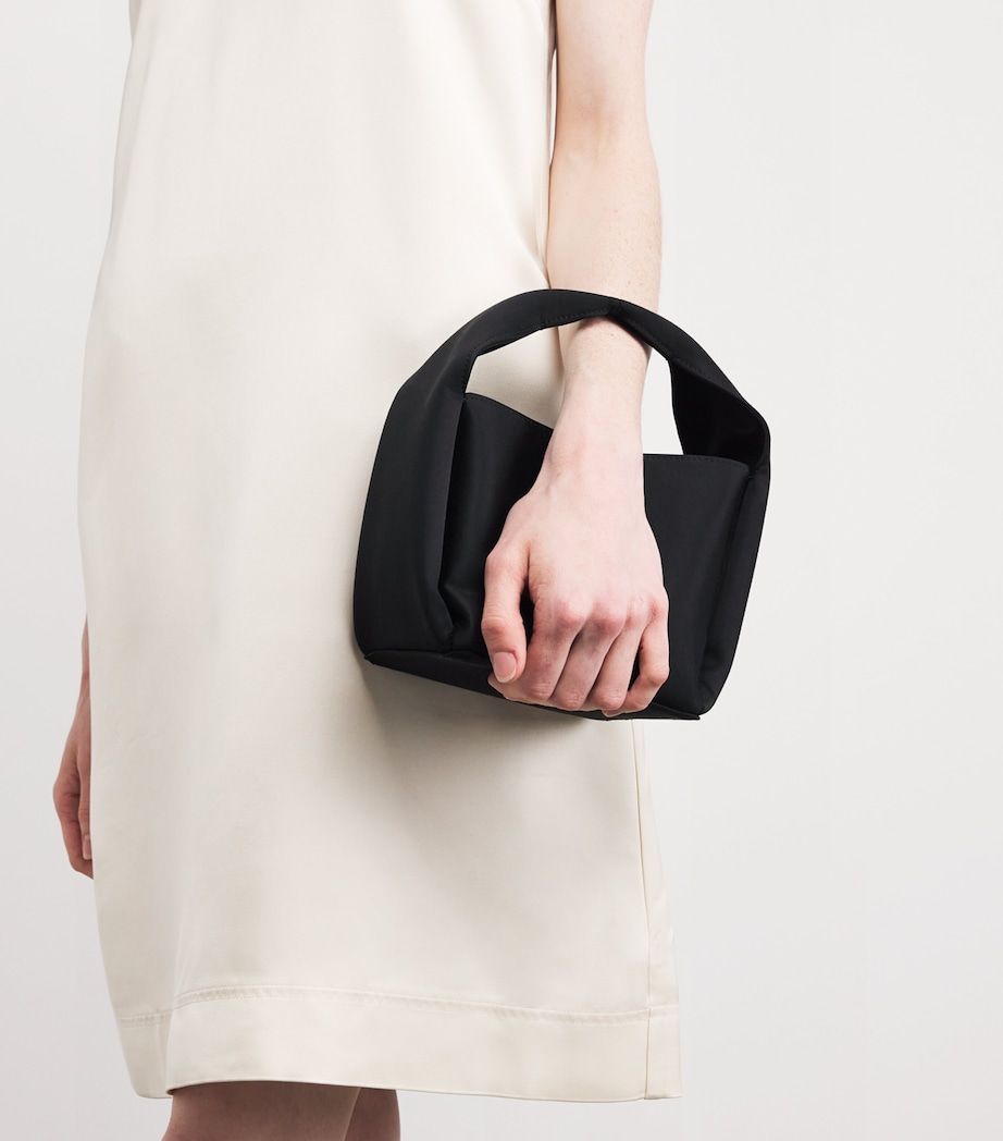 Petite Satin Bucket Bag BLACK 001 Image 5