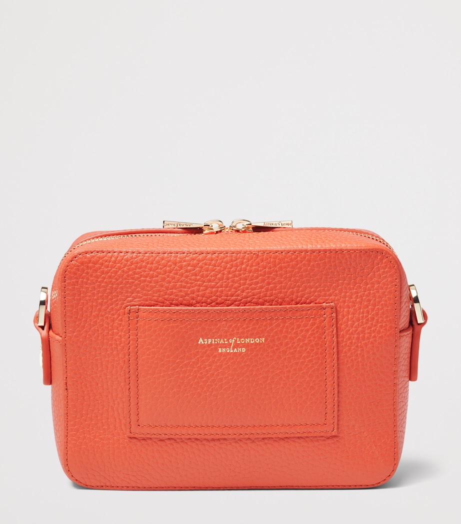 Aspinal Of London Leather A Camera Bag Orange Image 3