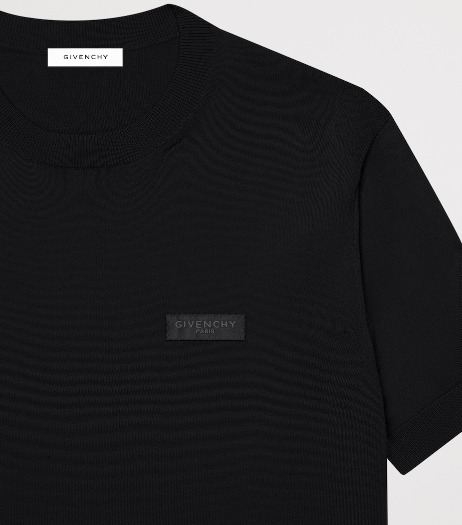 Givenchy Mens Cotton Logo-Tab T-Shirt Image 3