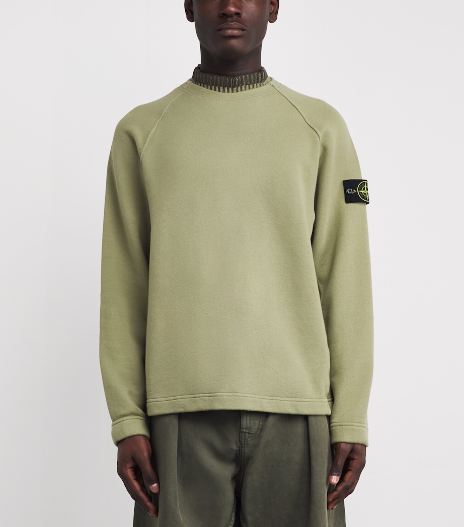 Cotton High-Neck Sweatshirt V0055 Image 3