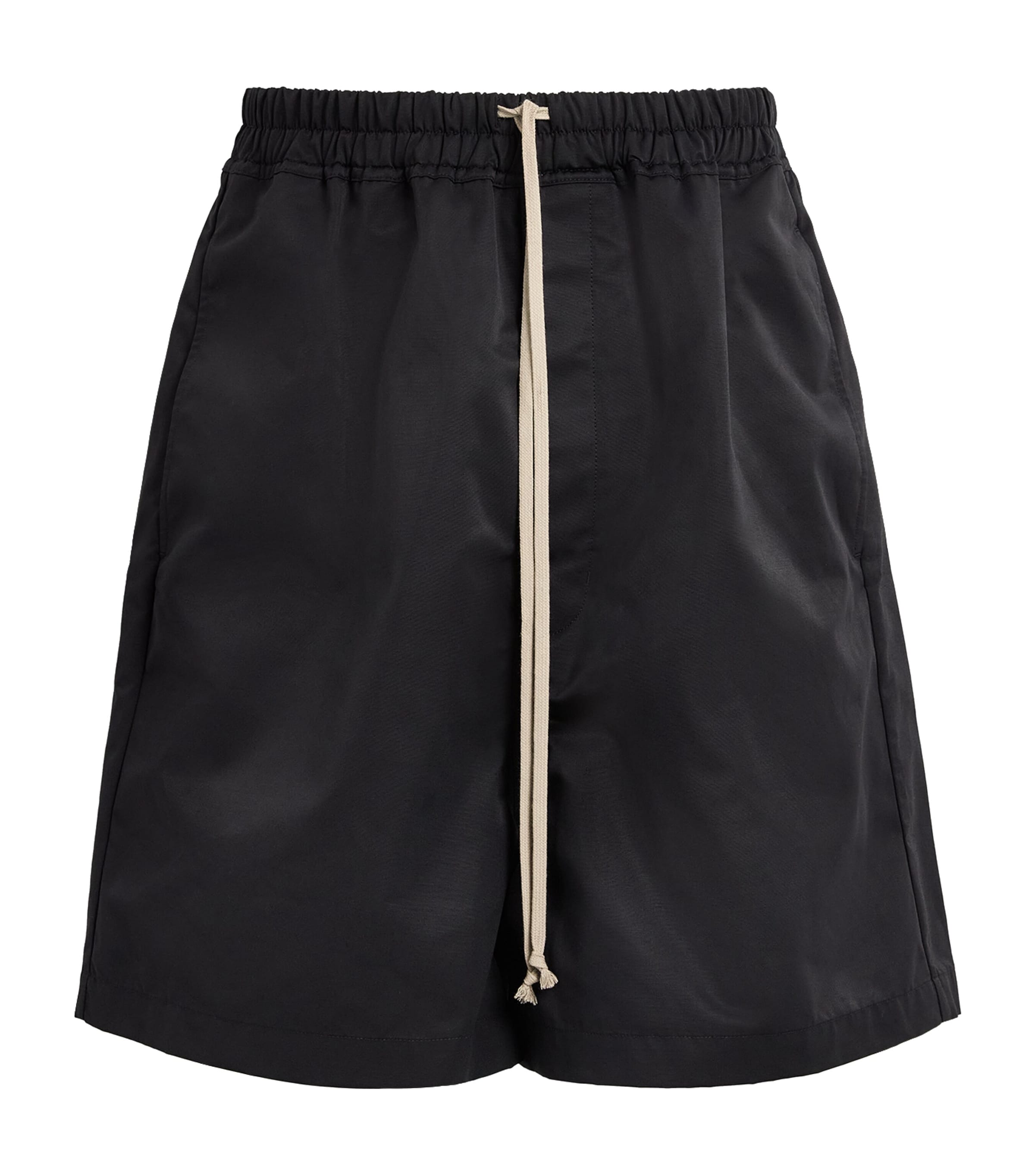 Rick Owens Mens Faun Drawstring Shorts Black Image 1