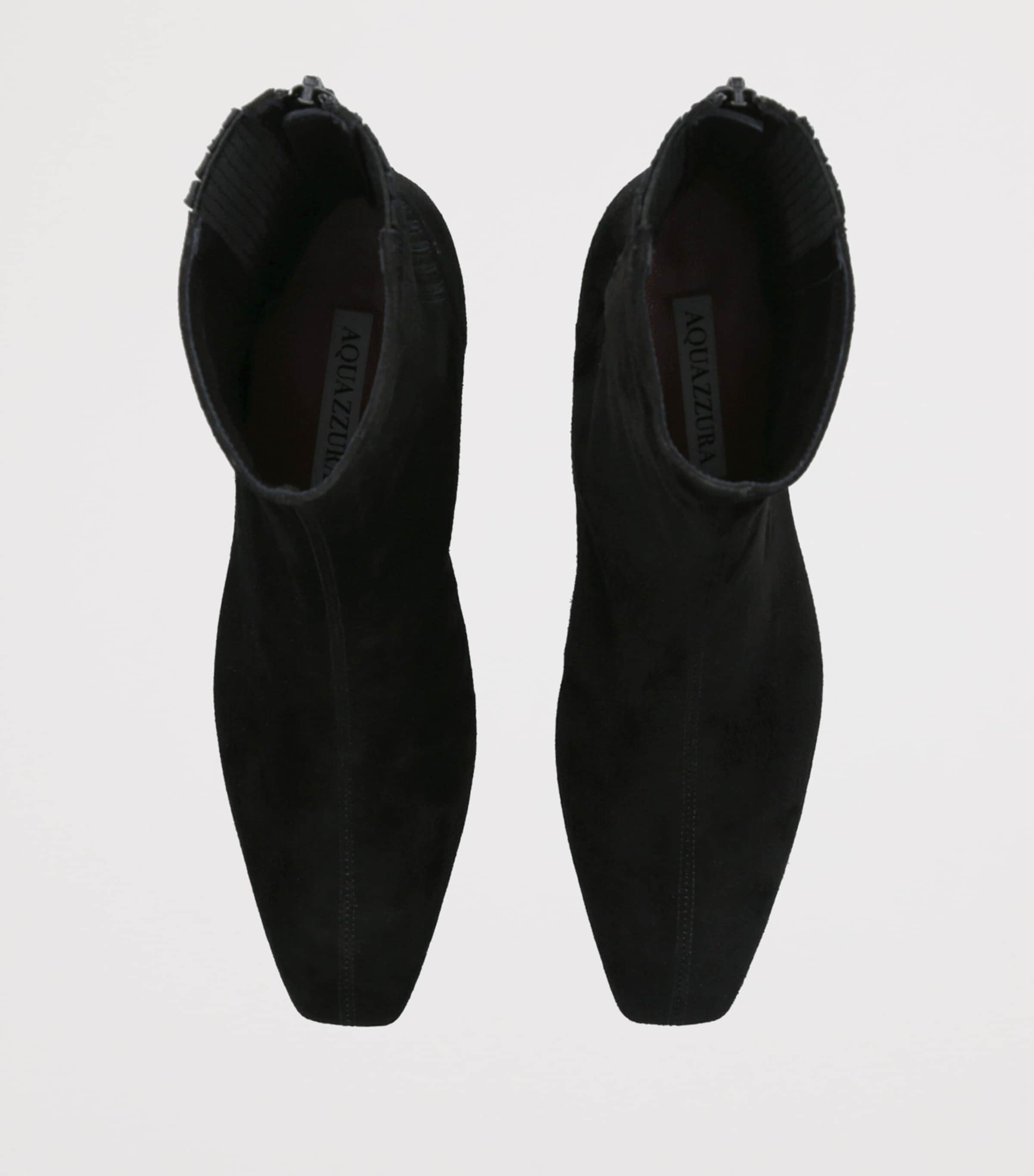 Suede Saint Honor Ankle Boots 35 BLACK Image 4