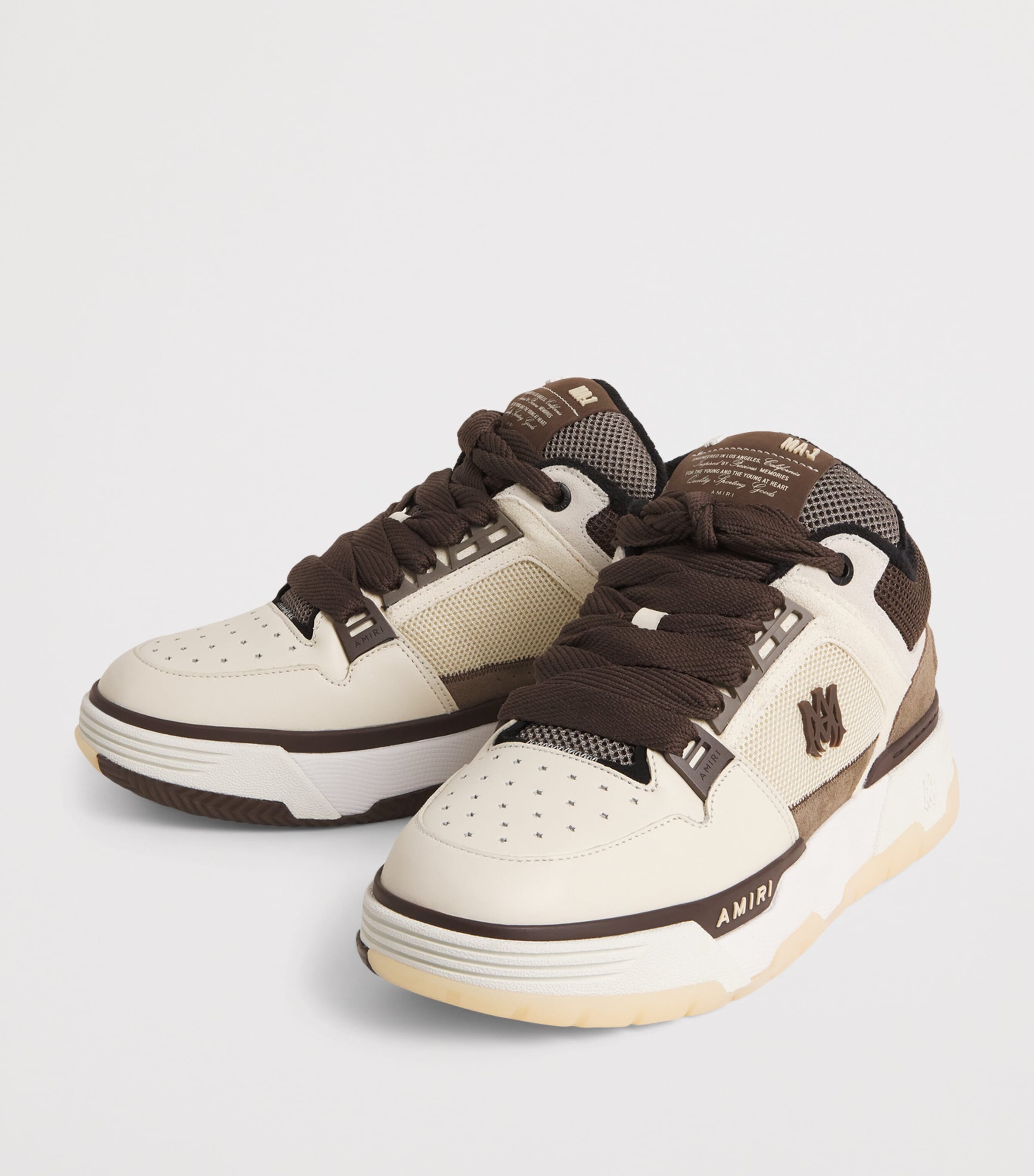 AMIRI Leather MA-1 Sneakers Brown Image 3
