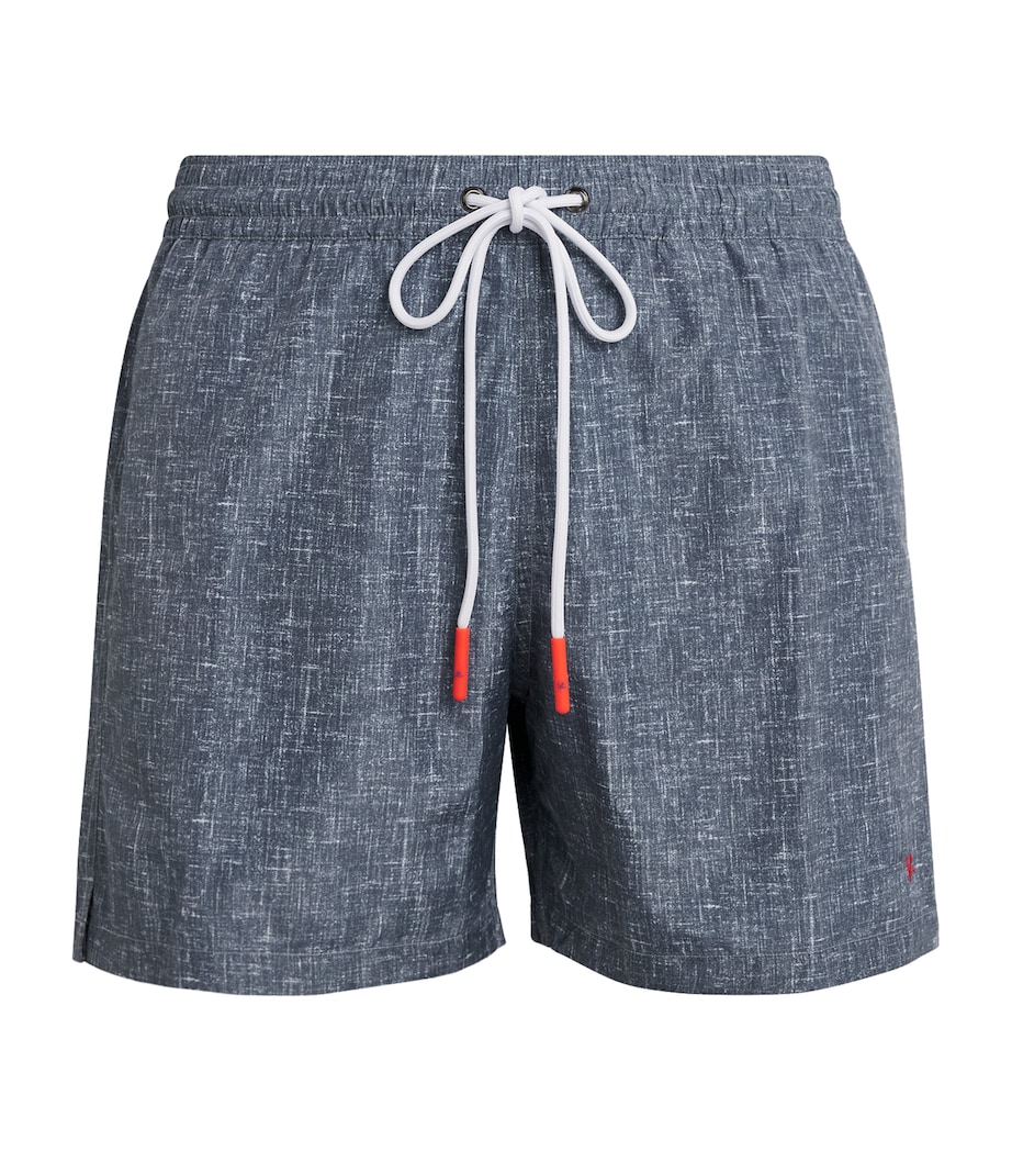 Isaia Mens Printed Swim Shorts Image 1