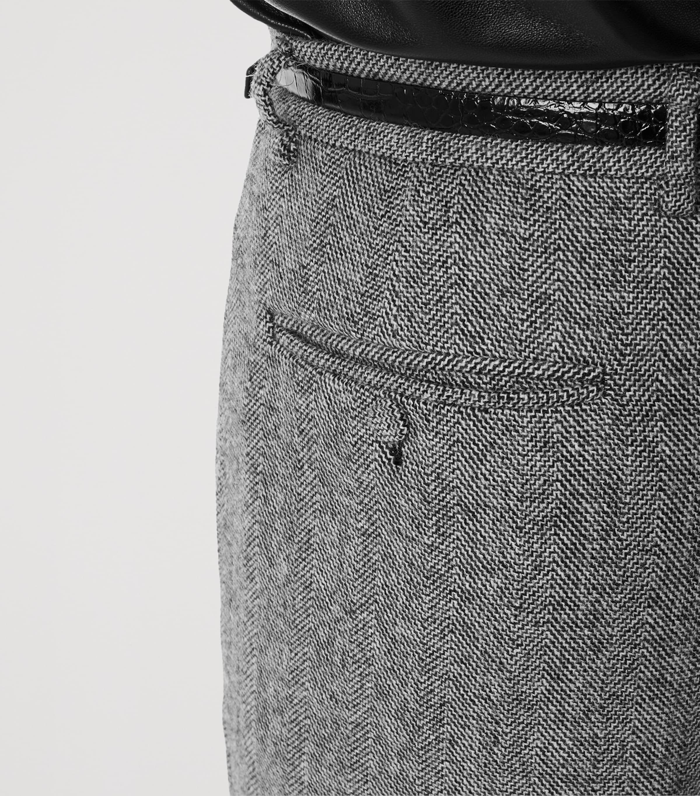 Herringbone Tailored Trousers NWA Image 2