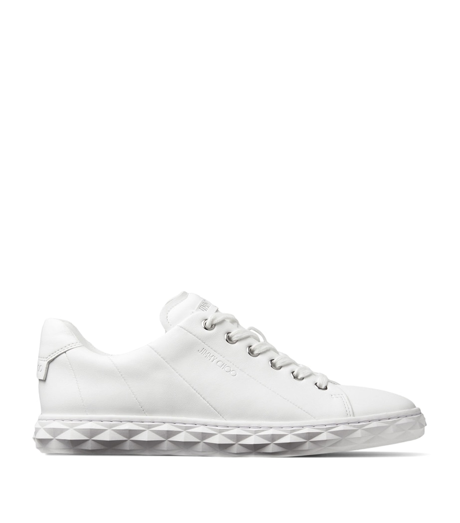 Jimmy Choo Diamond Light Leather Sneakers V White/white Image 1