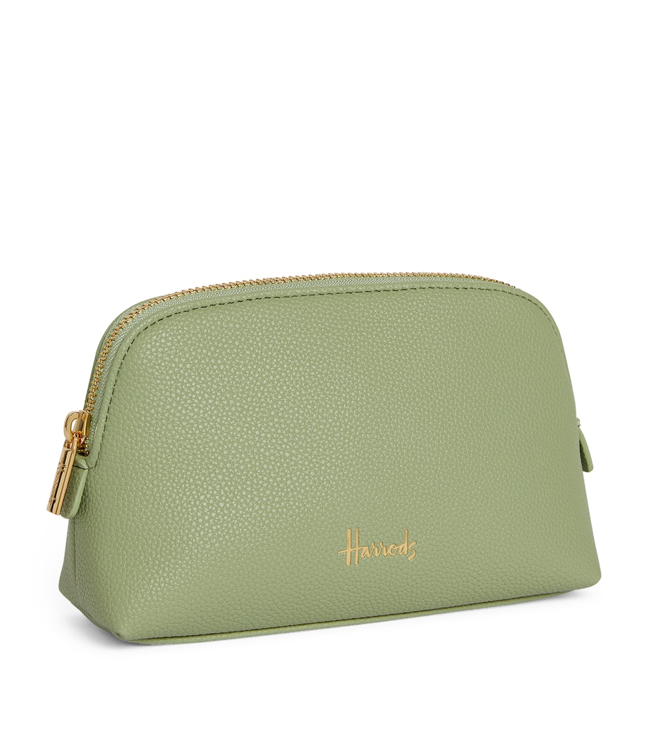 Harrods Oxford Cosmetic Bag Light Green Image 3