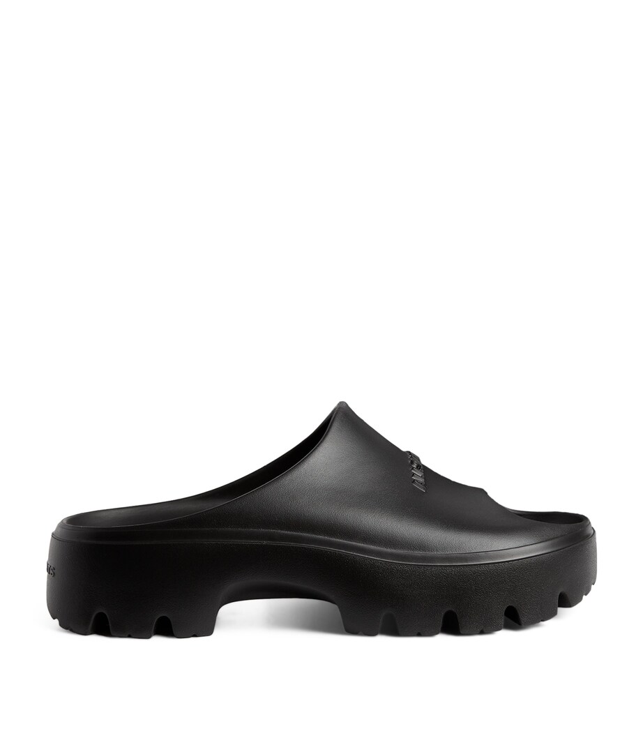 AllSaints Eclipse Flatform Slides | Harrods UK
