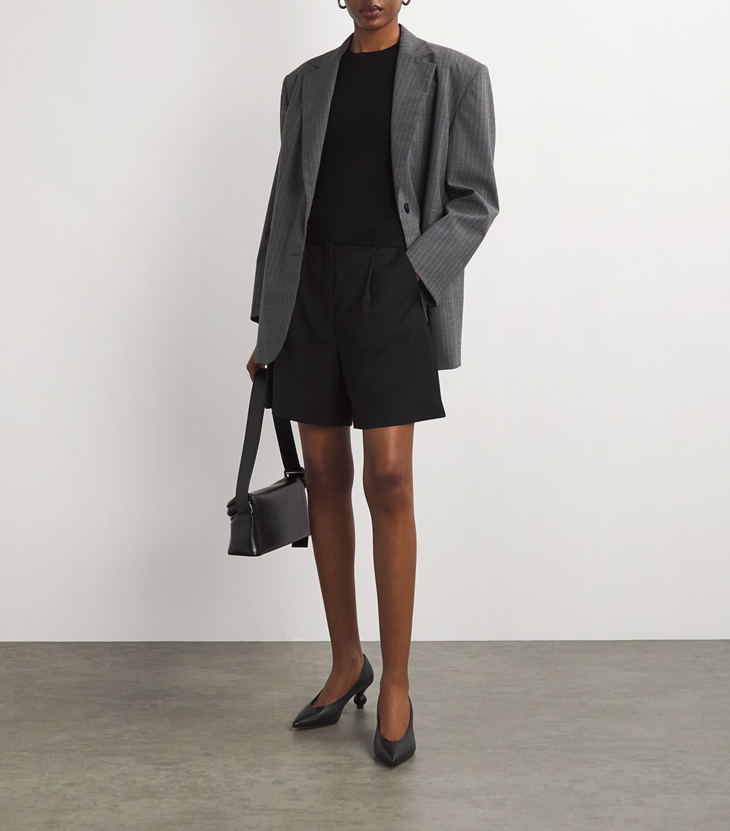 Leather Renza Pumps 65 BLACK Image 5