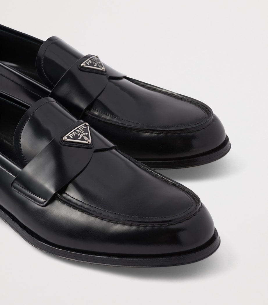 Brushed Leather Loafers F0002 Image 5