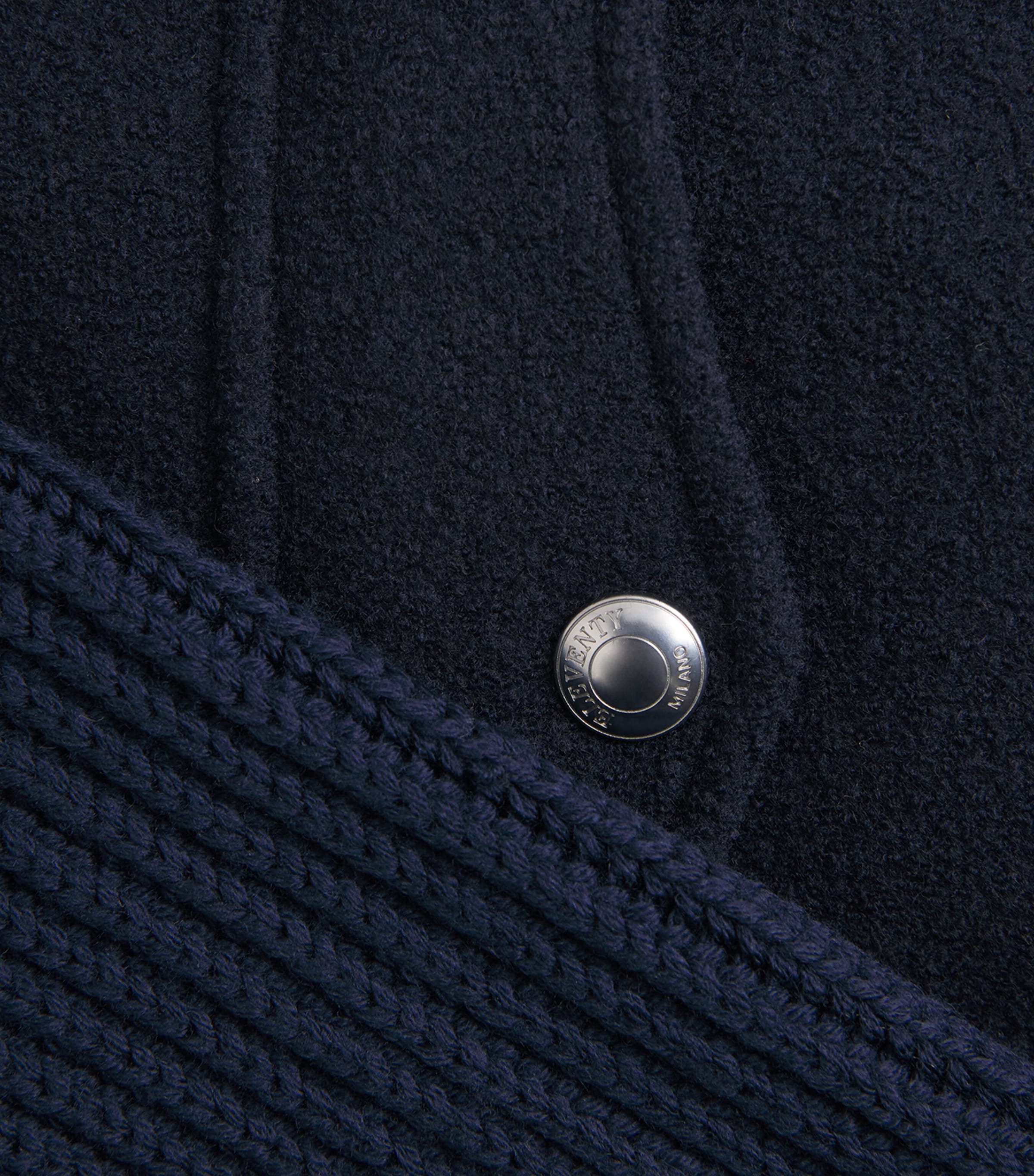 Eleventy Mens Wool Bomber Jacket Royal E Blu Image 6