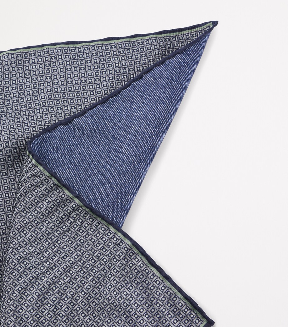 Silk Patterned Pocket Square 313 Image 4