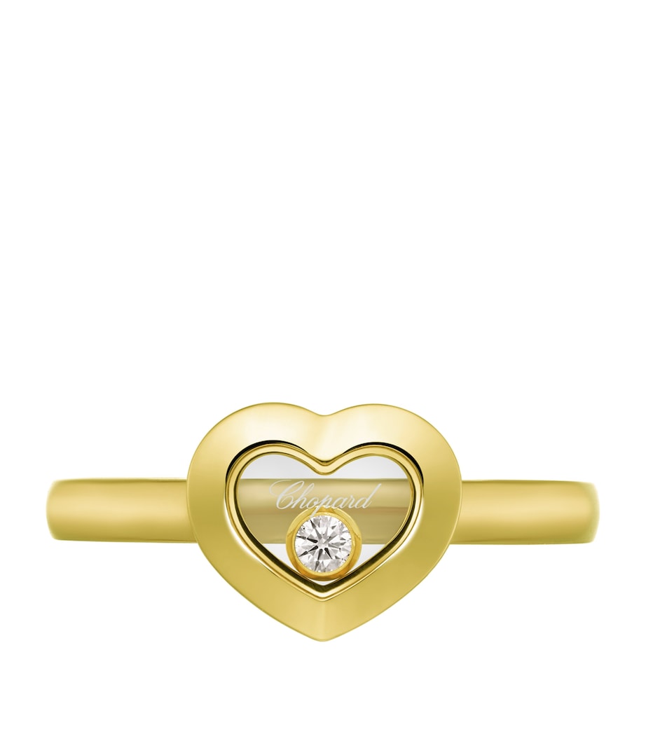 Yellow Gold and Diamond Happy Diamonds Icons Ring Image 3