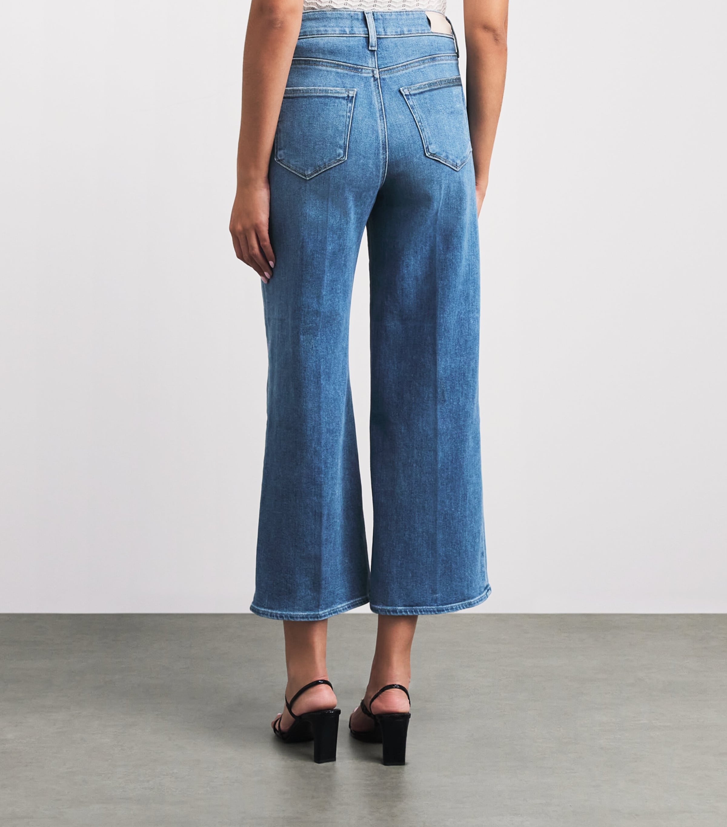 PAIGE Womens Anessa High-Rise Wide-Leg Jeans Vino Vibes Image 5